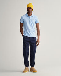 Polo slim fit en coton piqu&eacute; Original