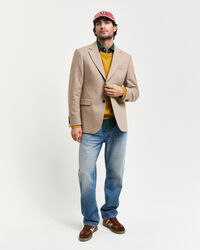 Veste blazer de costume à chevrons