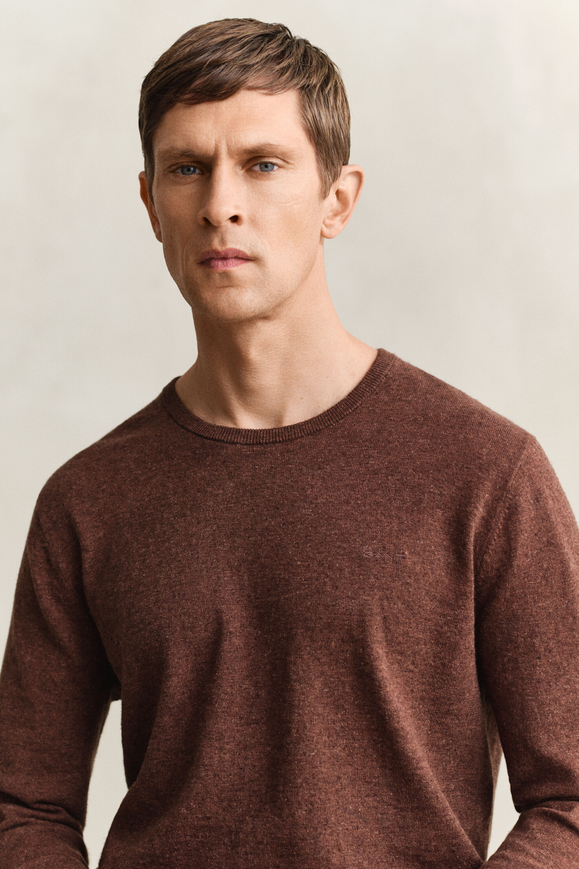 Pull en coton mélangé flammé