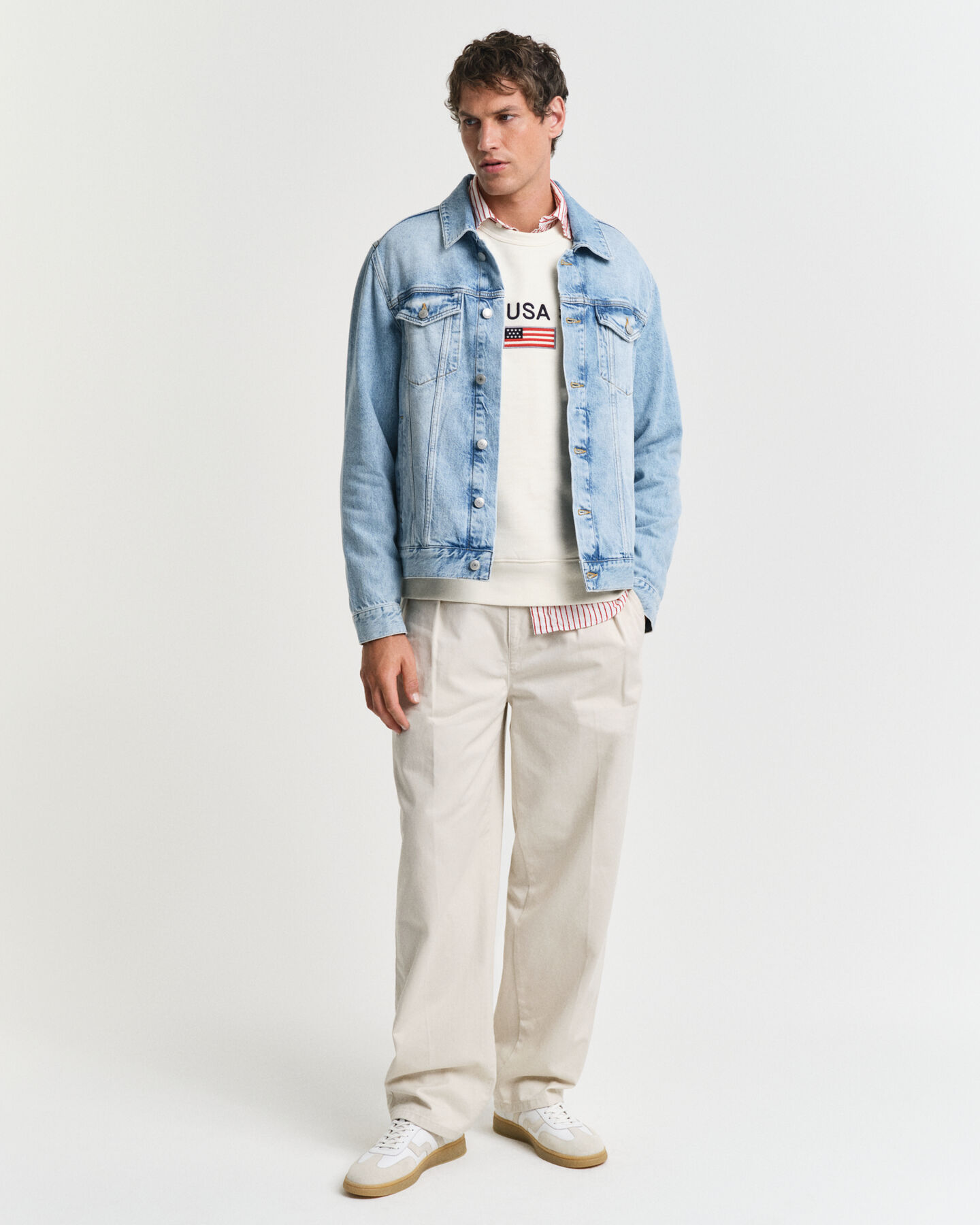 Sweat-shirt col rond avec logo