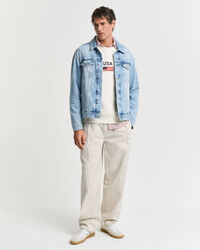 Sweat-shirt col rond avec logo