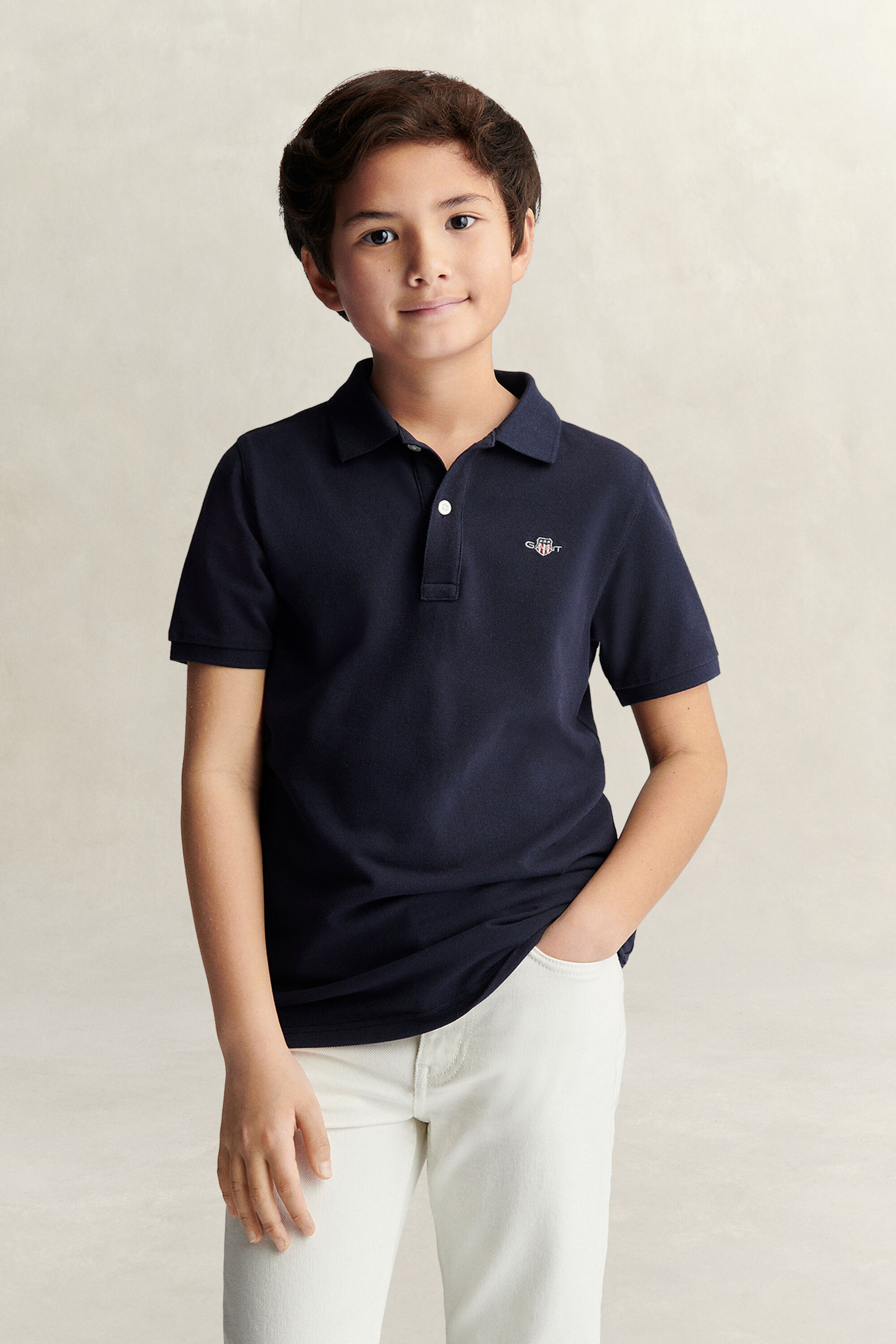 Polo avec écusson Ado