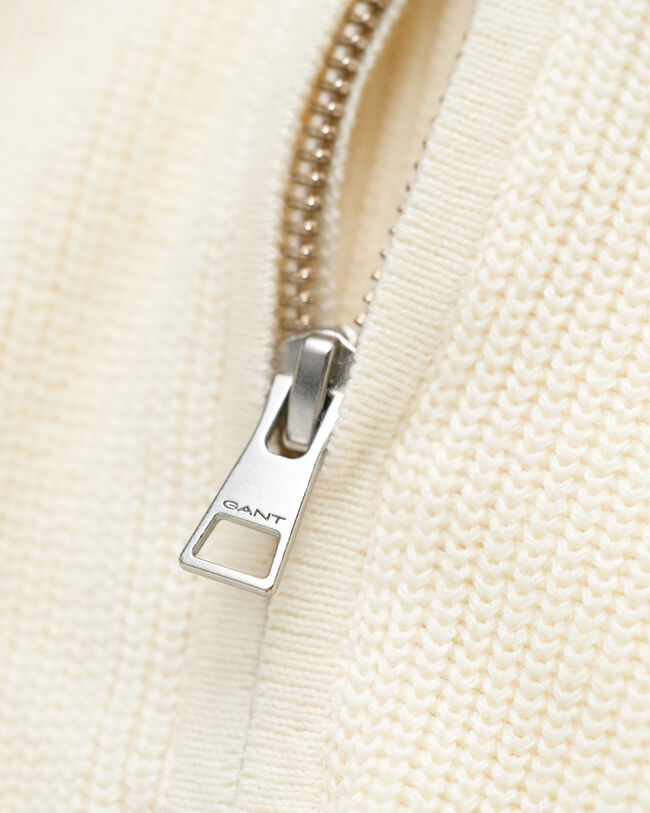 Pull &agrave; demi-zip en coton c&ocirc;tel&eacute;