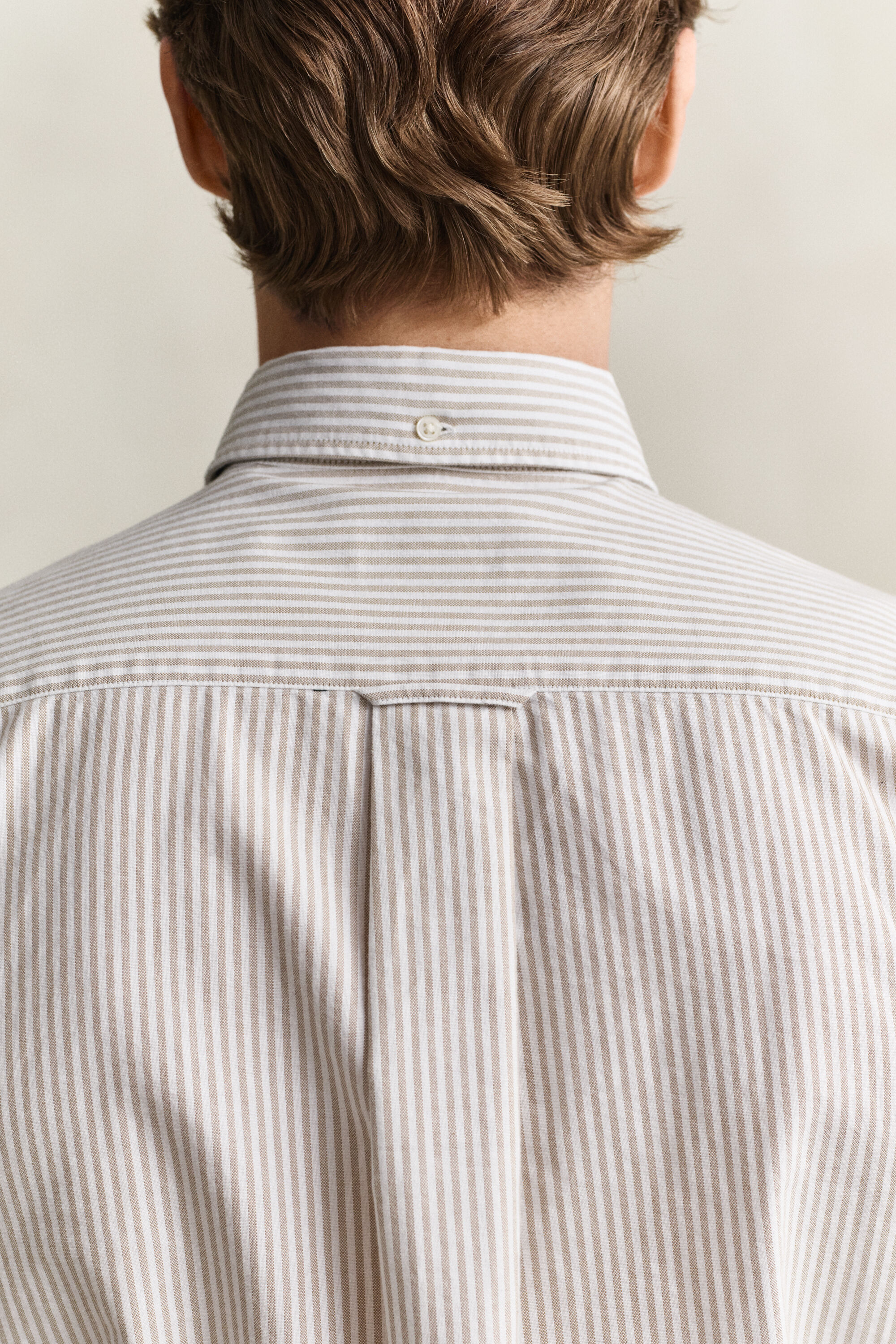 Chemise en coton Oxford classique à rayures Banker