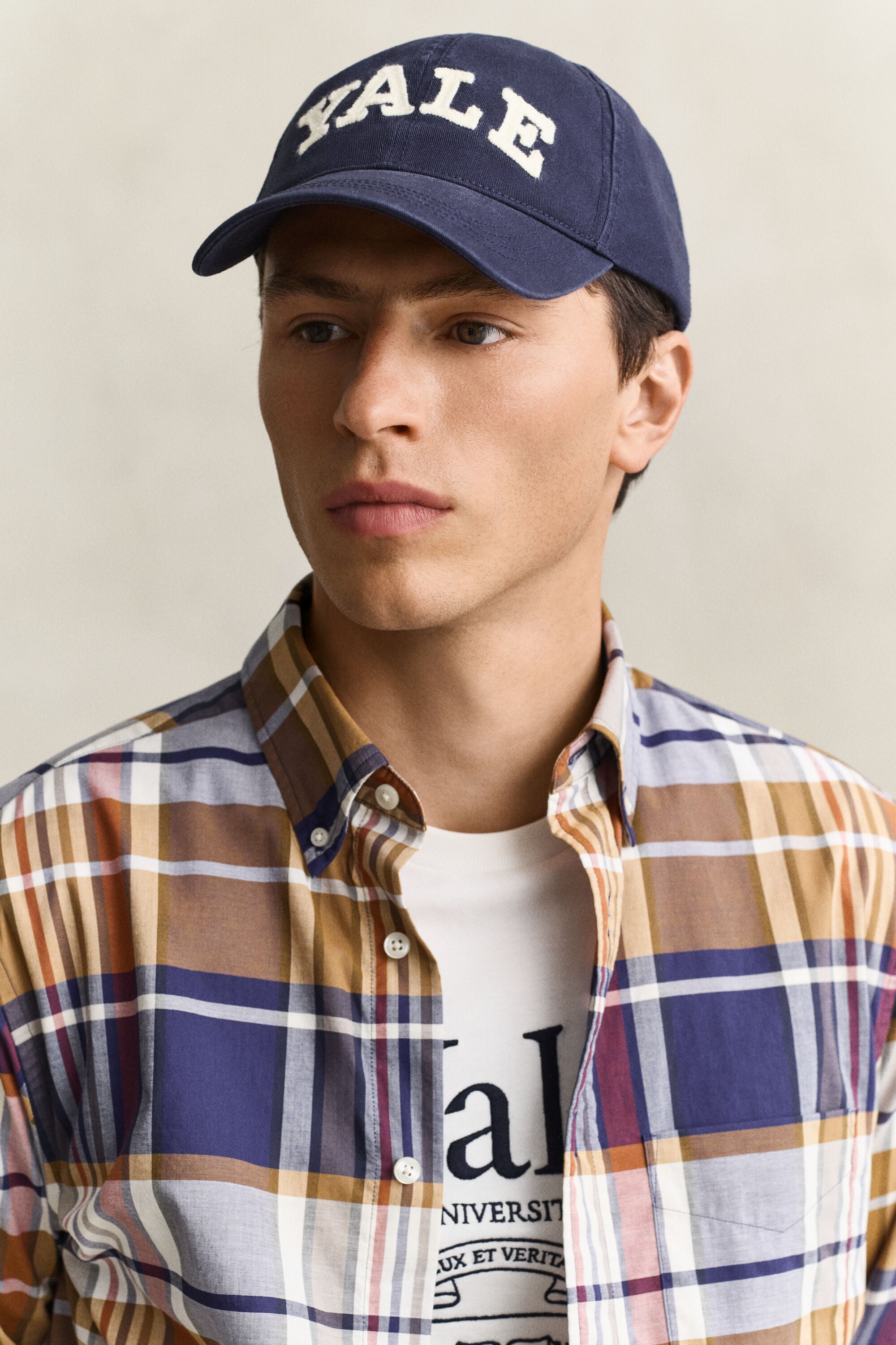 Chemise en popeline à carreaux Gant x Yale