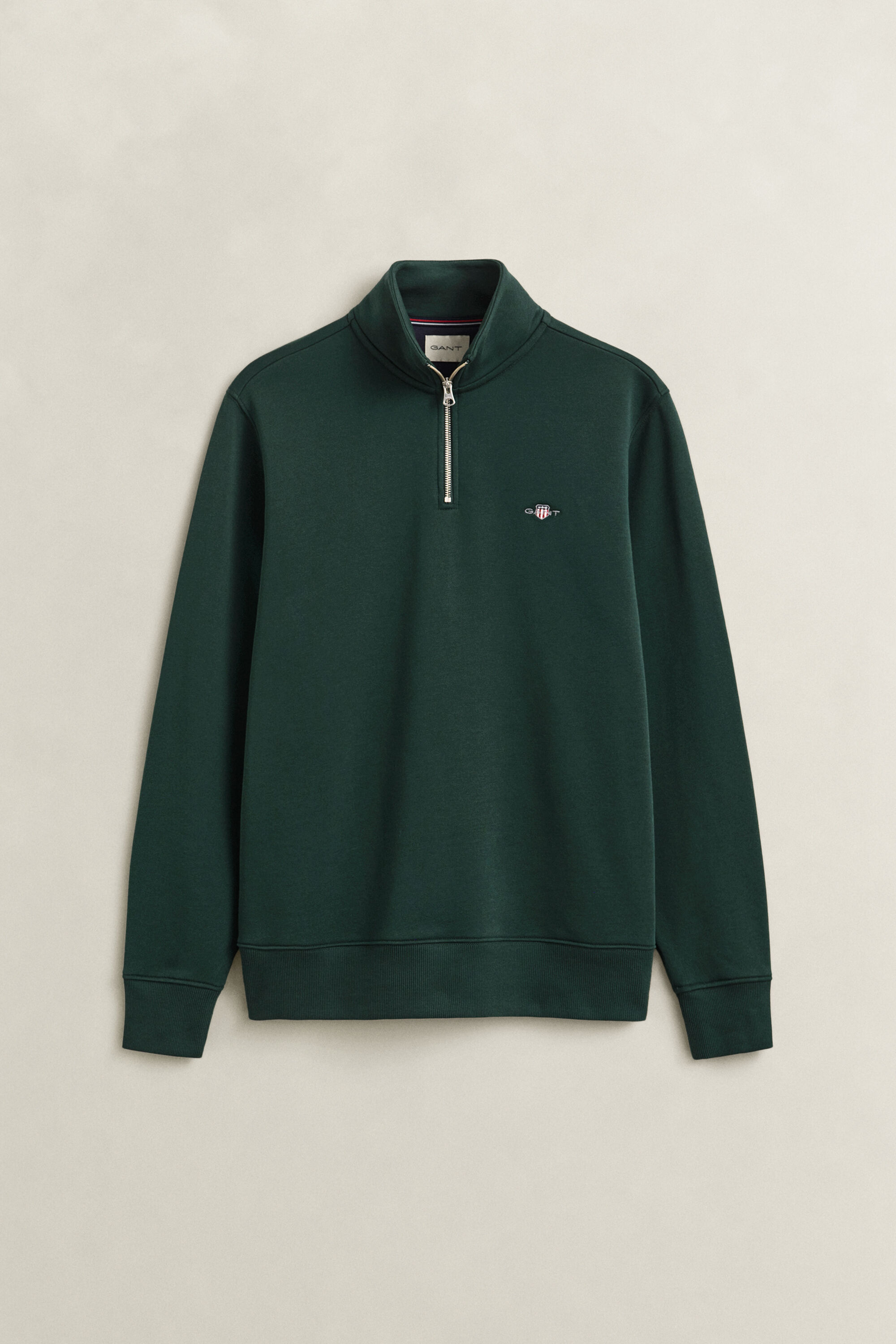 Sweat-shirt à demi-zip avec écusson