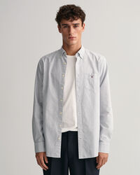 Chemise regular fit en coton Oxford à rayures Banker