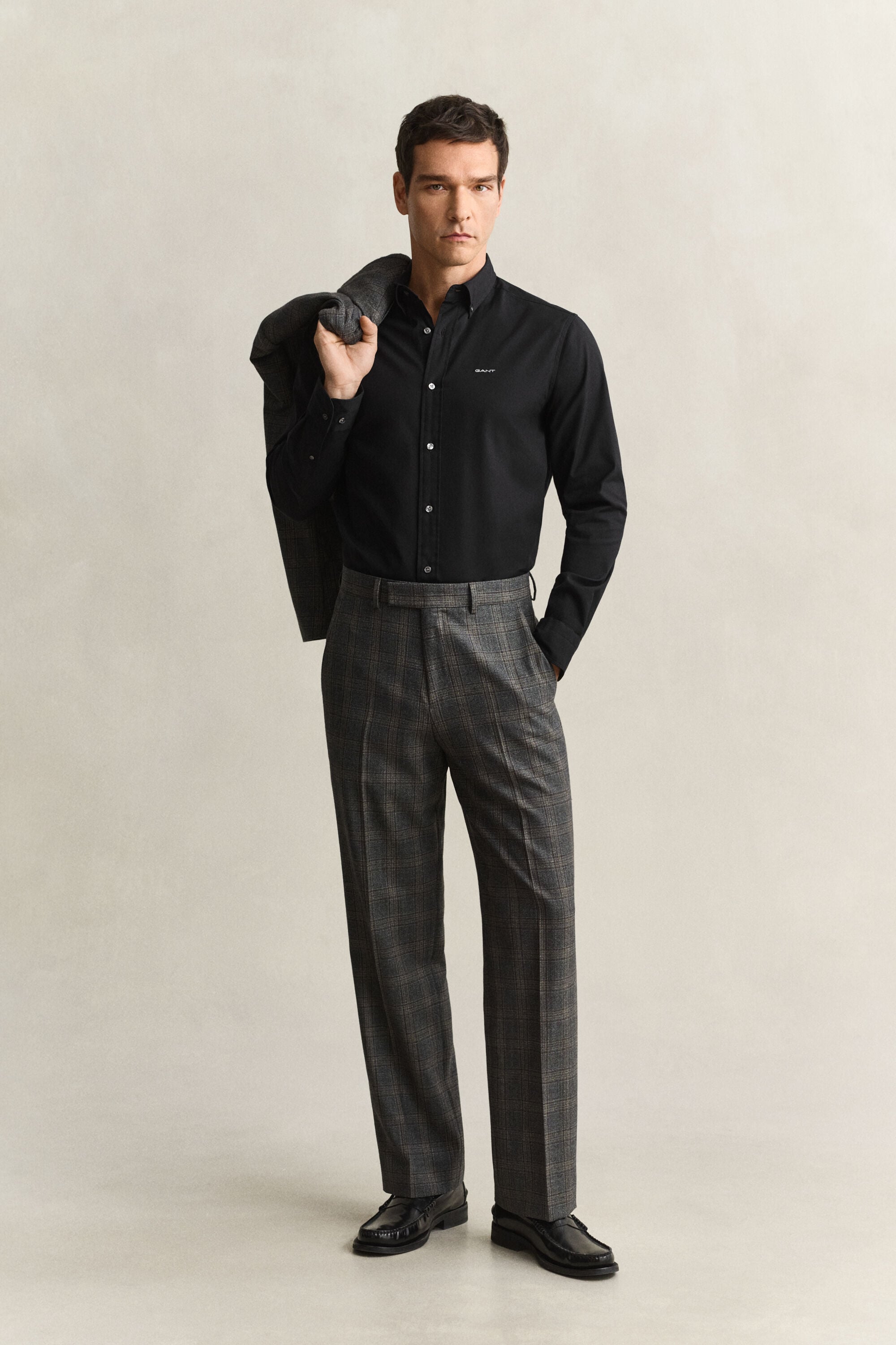 Chemise coupe regular en coton Oxford Pinpoint