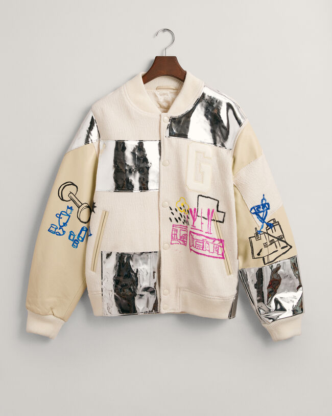 Veste Varsity Boucl&eacute; Projet Blank Canvas x Harry Nuriev