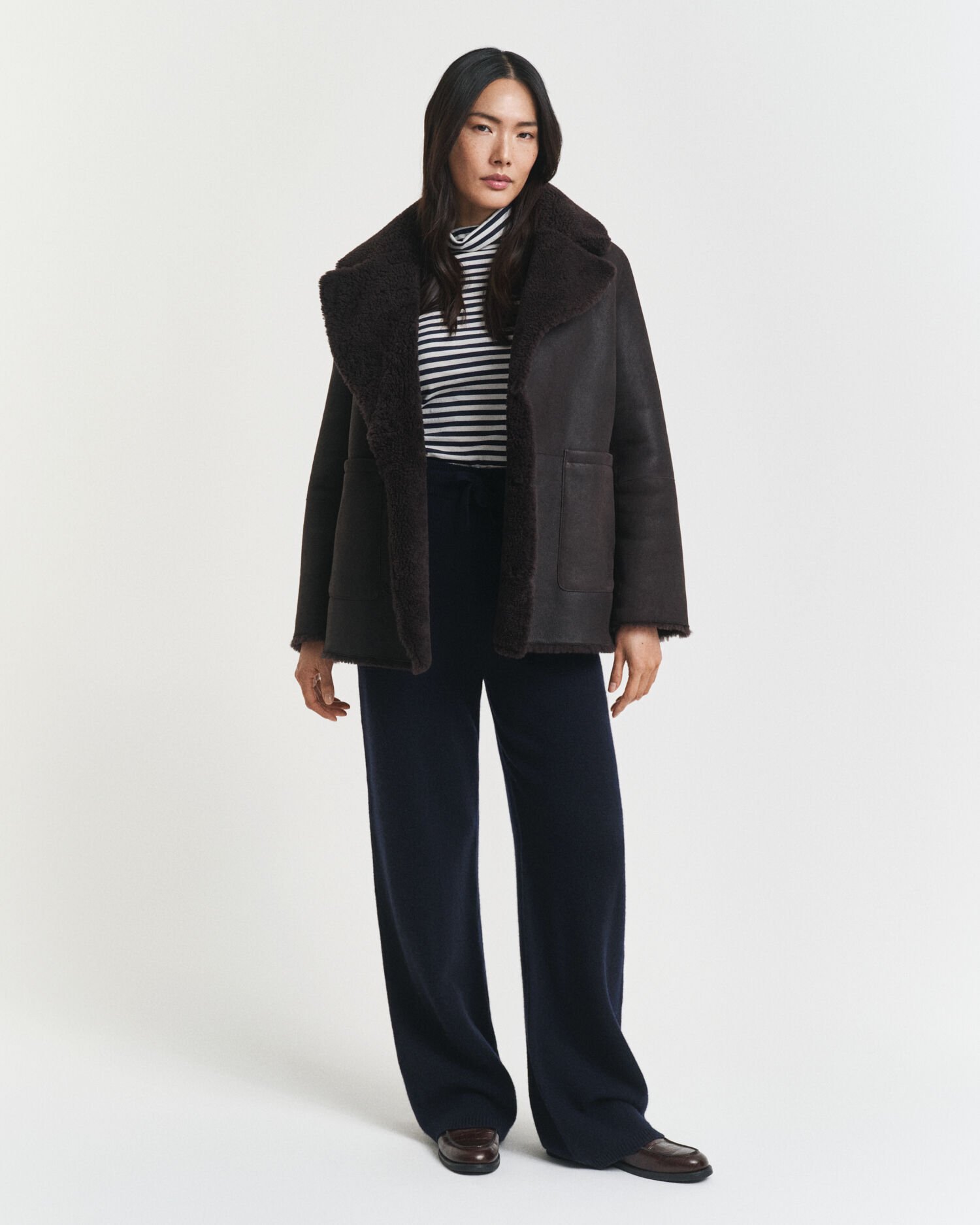 Pantalon en laine tricotée