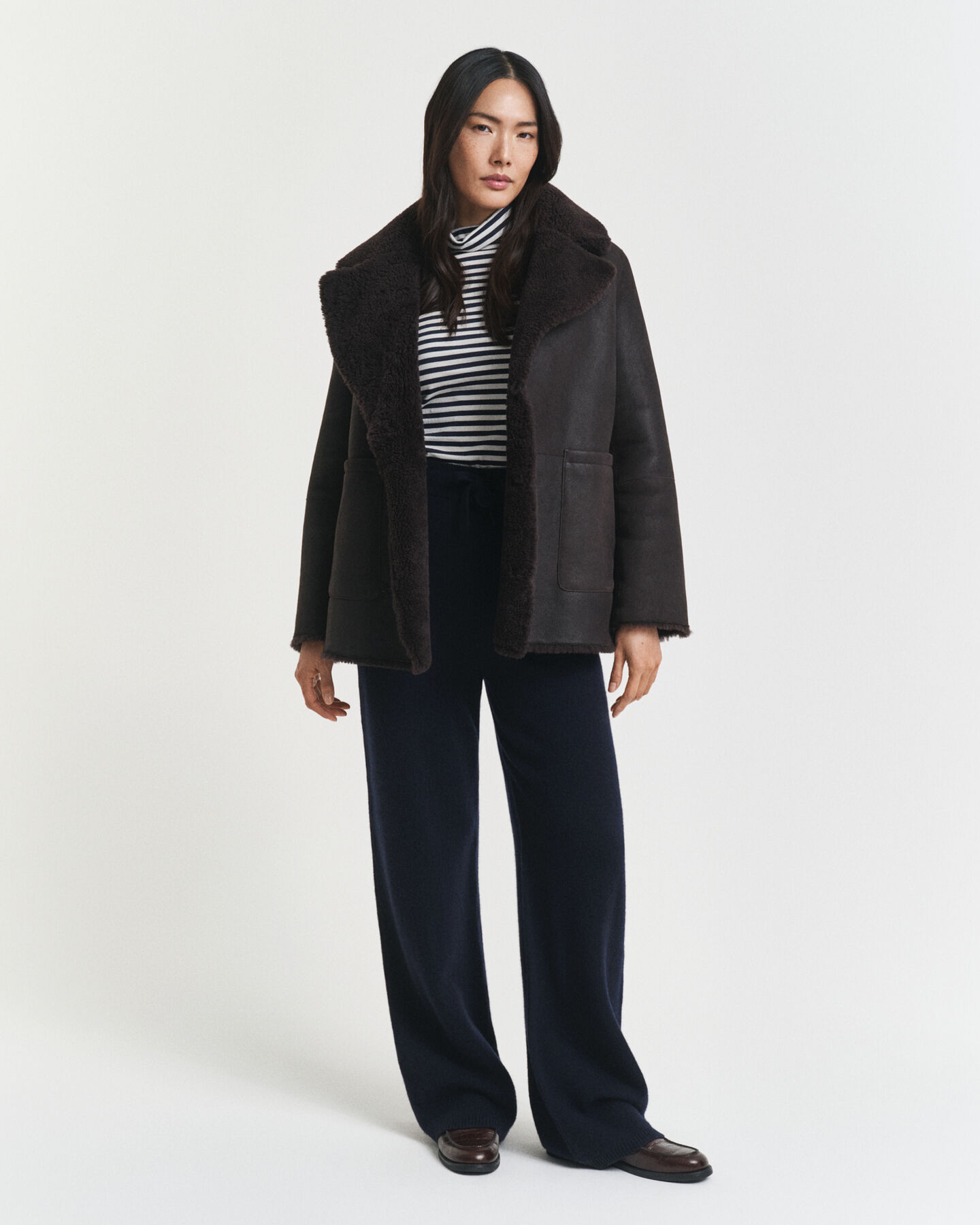 Pantalon en laine tricotée