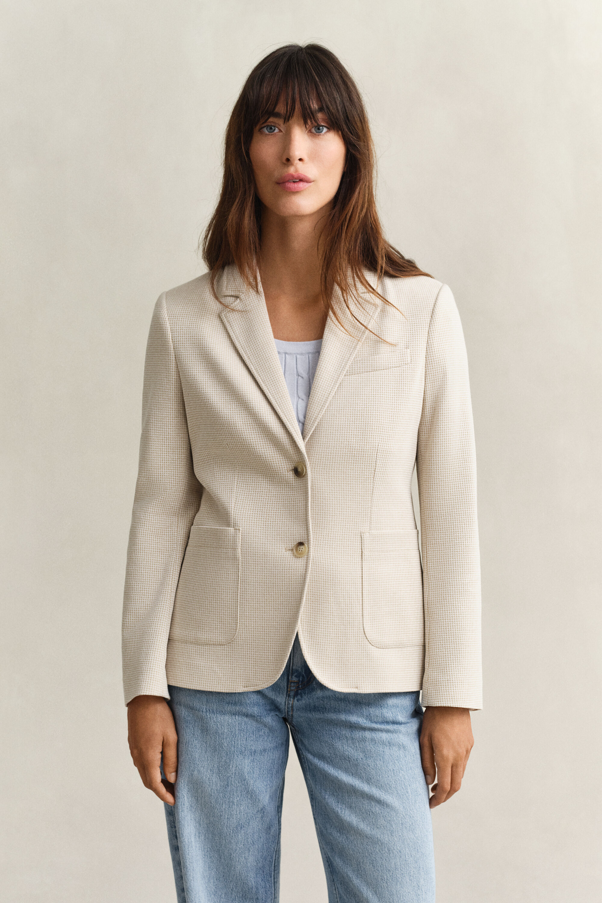 Veste blazer en piqué