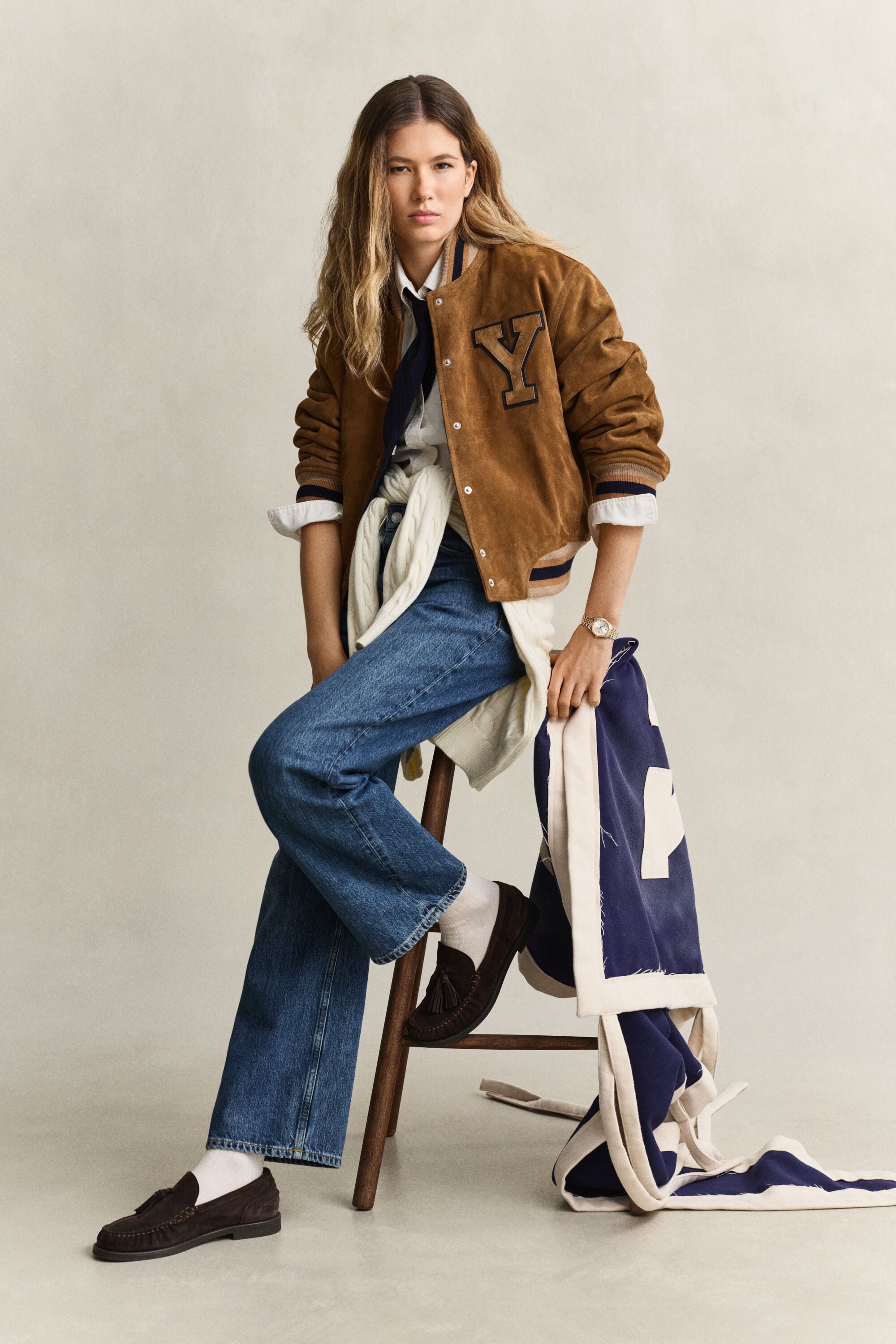 Veste Varsity de Gant x Yale en daim