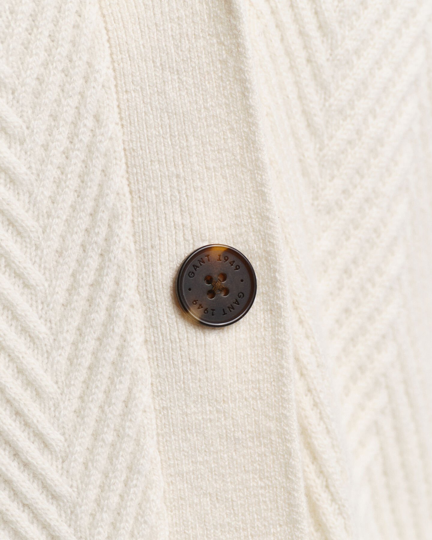 Cardigan col V &agrave; chevrons