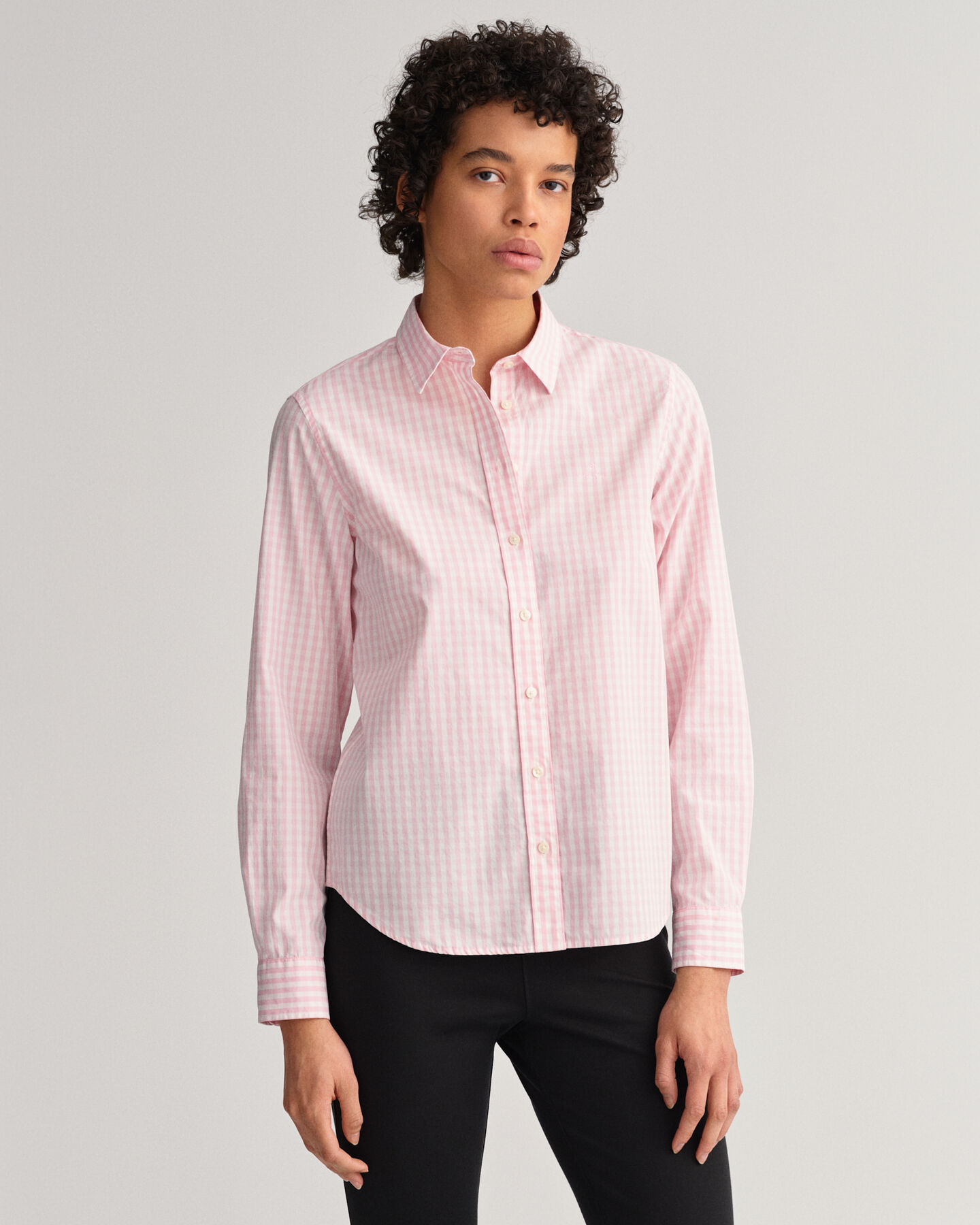 Chemise regular fit en popeline de coton vichy