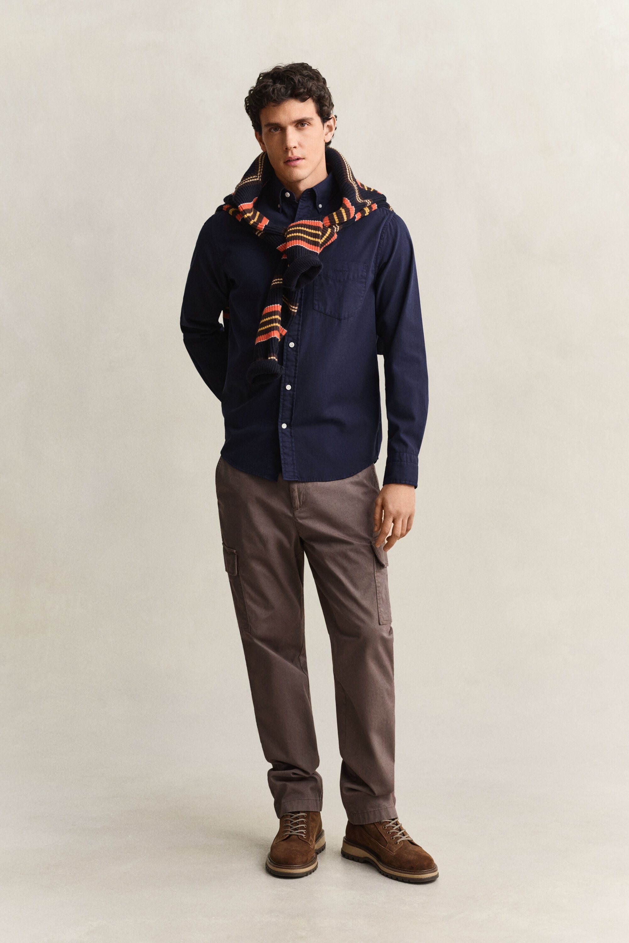 Chemise coupe regular en sergé