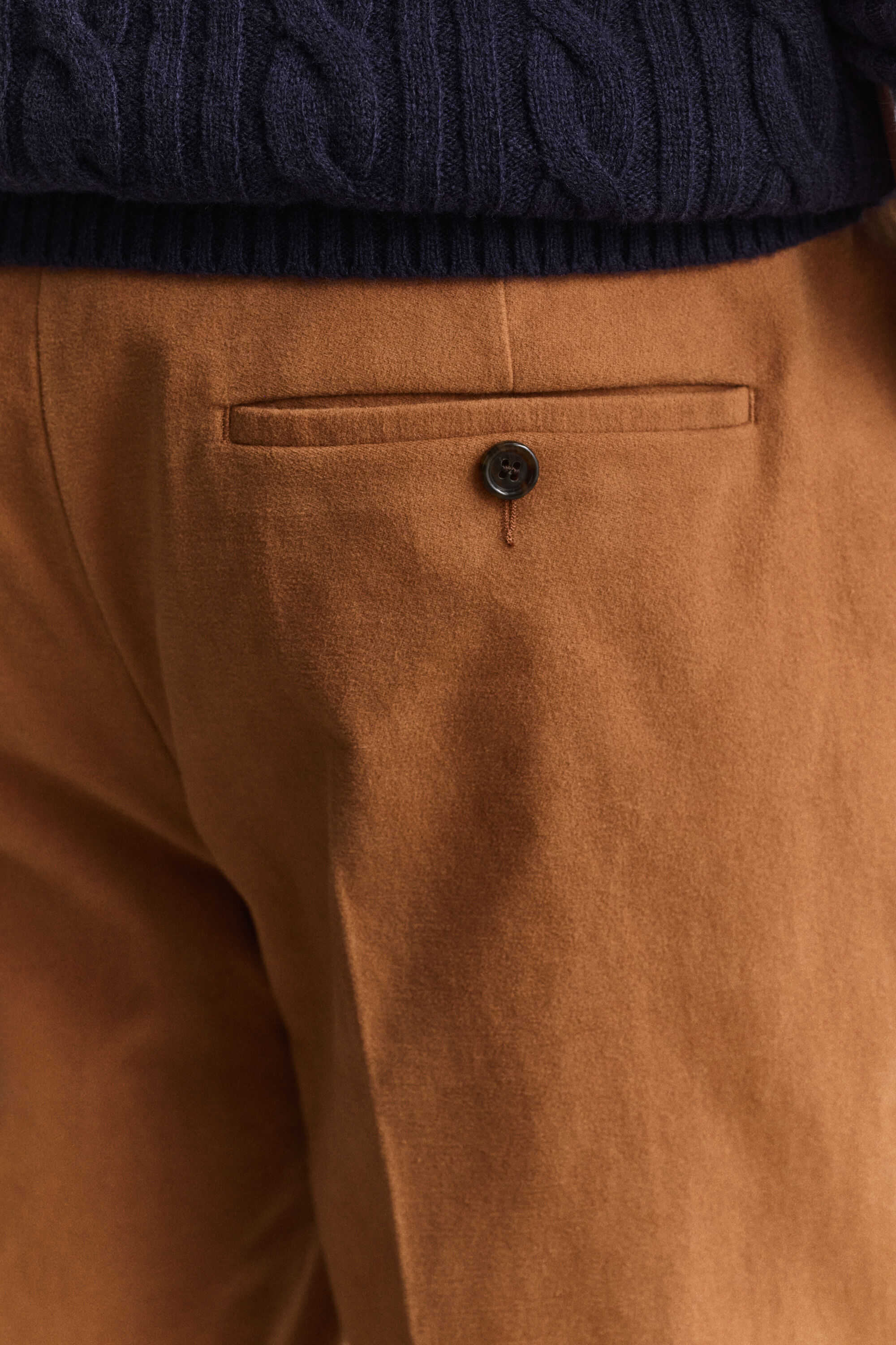 Pantalon de costume en moleskine