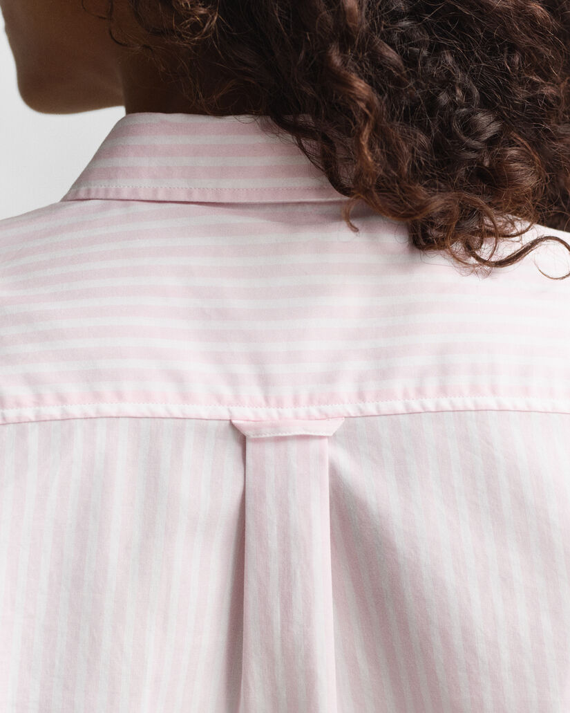 Chemise coupe regular en popeline à rayures classique