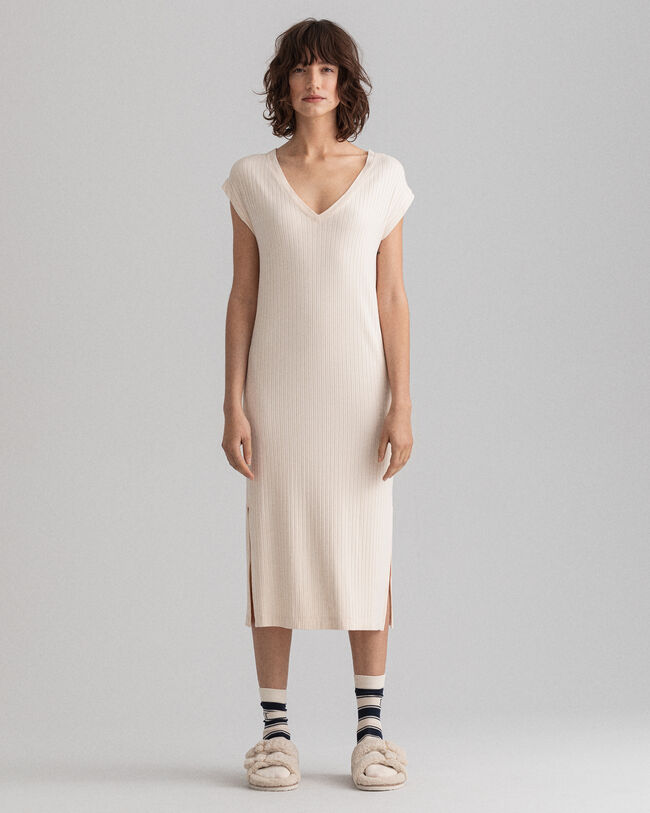 Robe en jersey fendue Detail