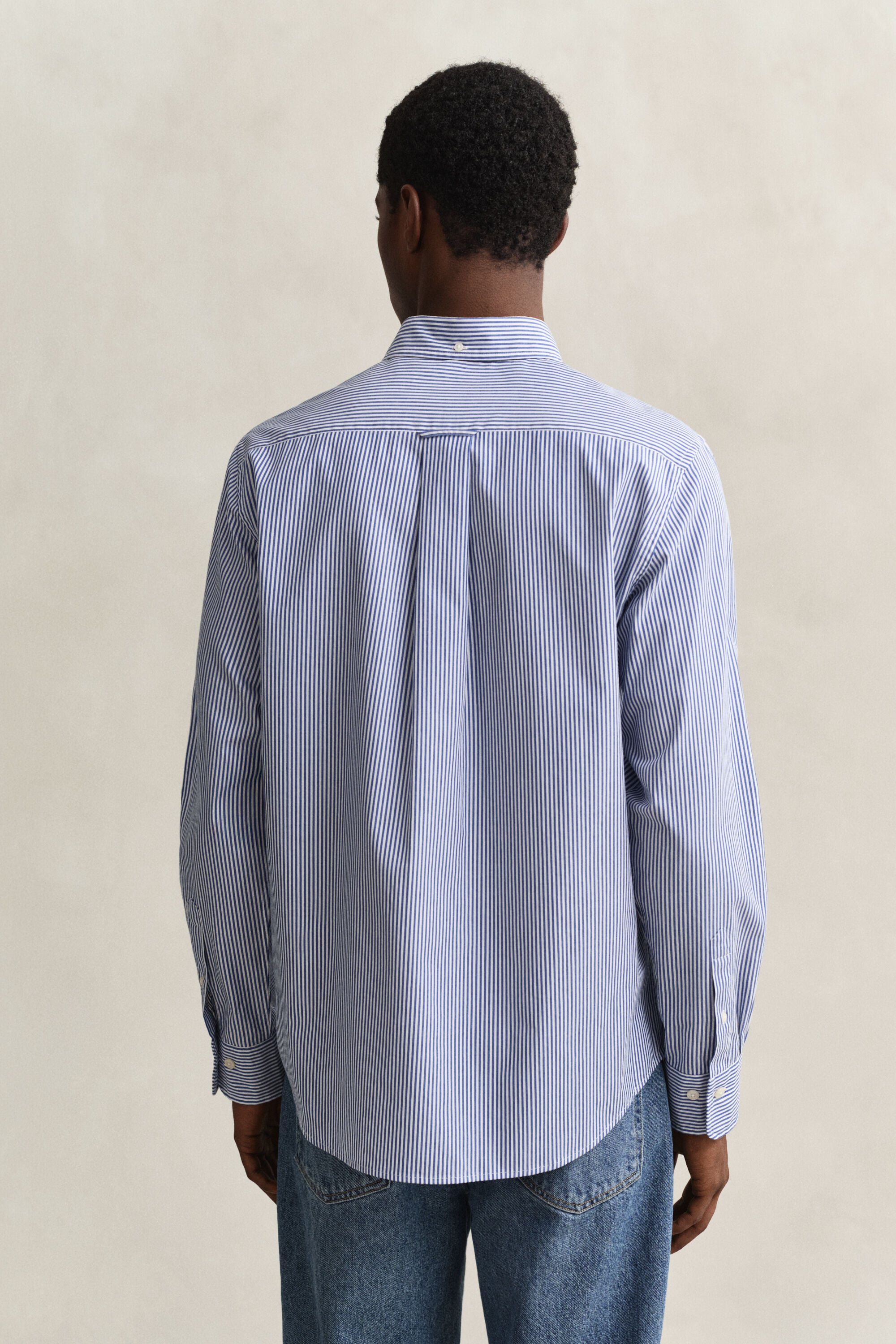 Chemise en popeline classique à rayures Banker