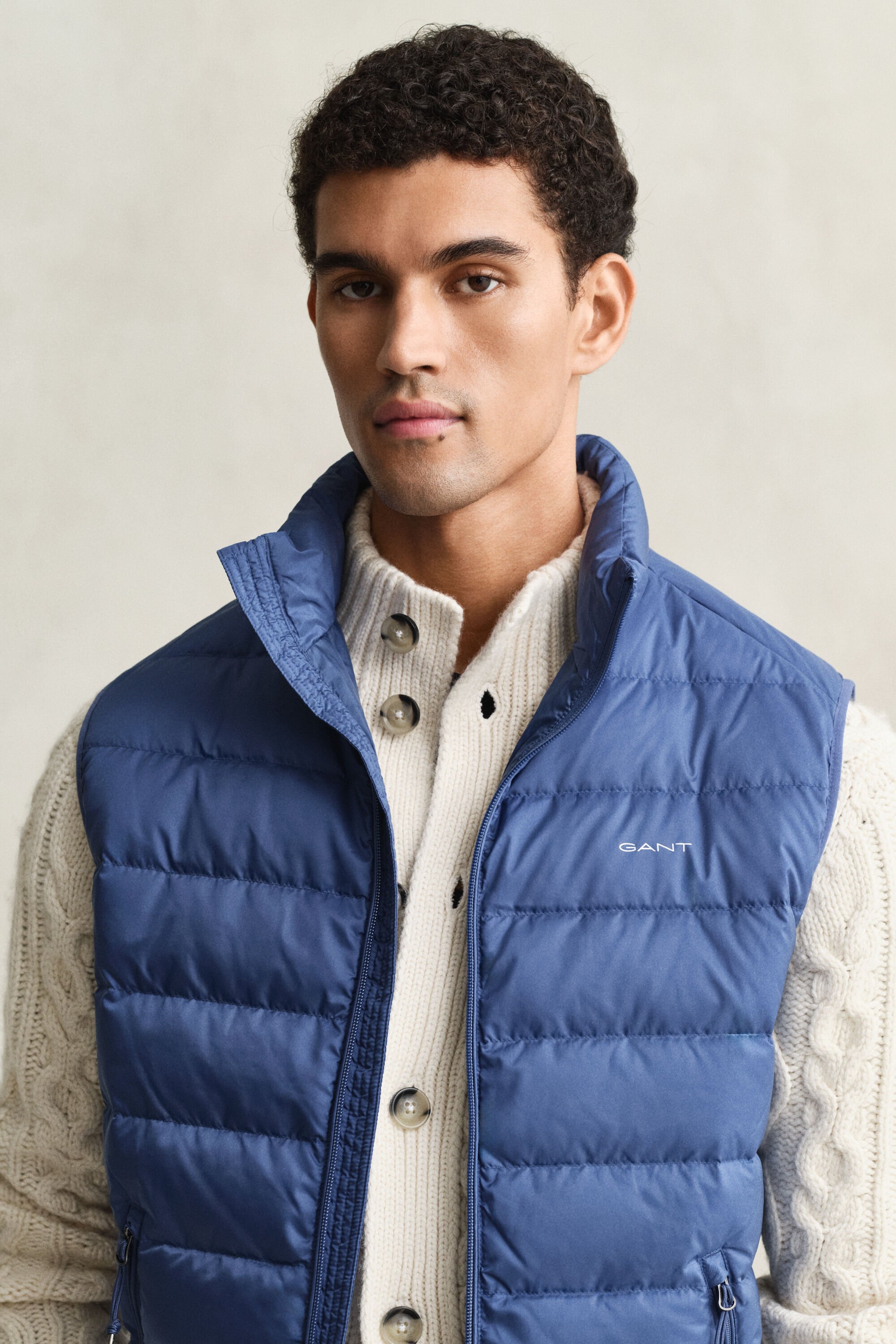 Doudoune sans manches légère en duvet