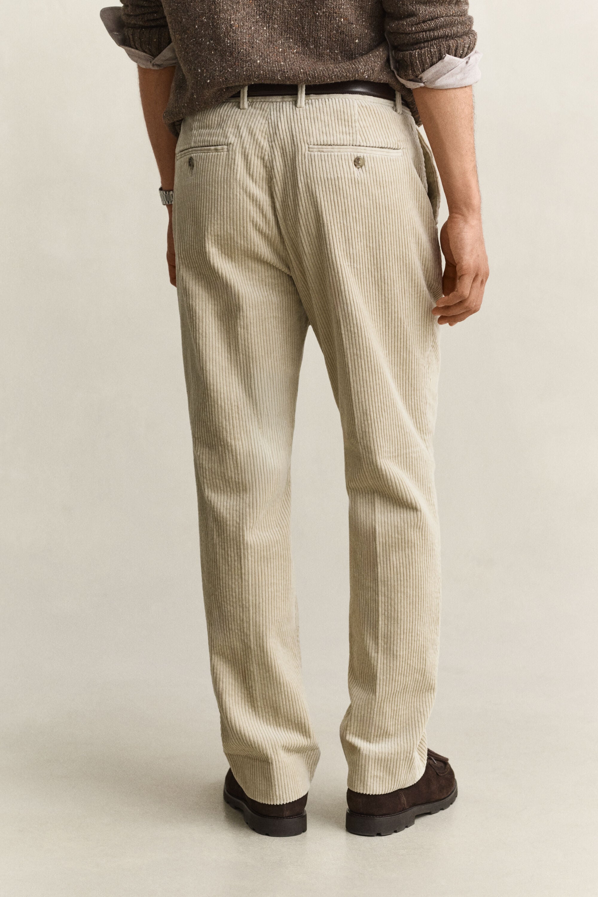 Pantalon de costume en velours côtelé