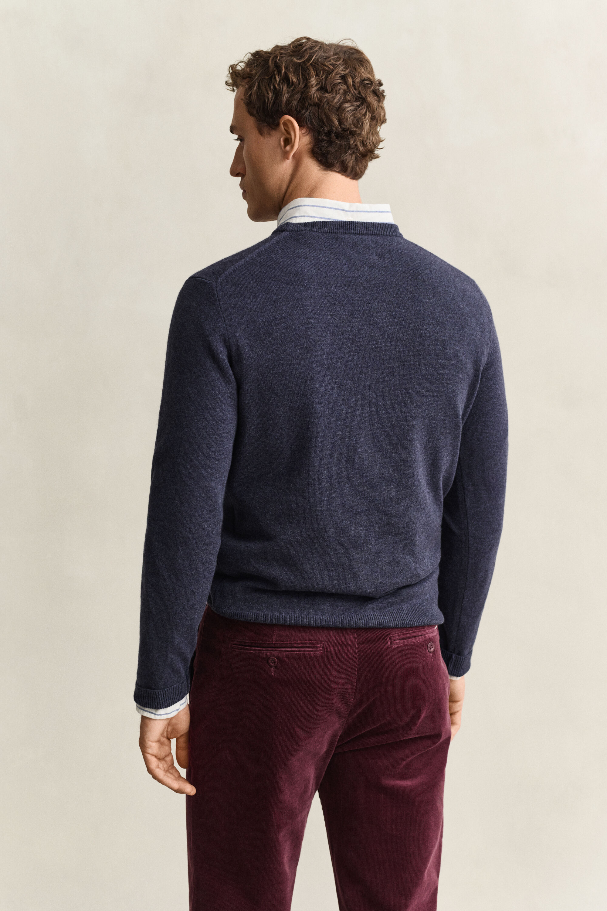 Pull col rond en laine d’agneau