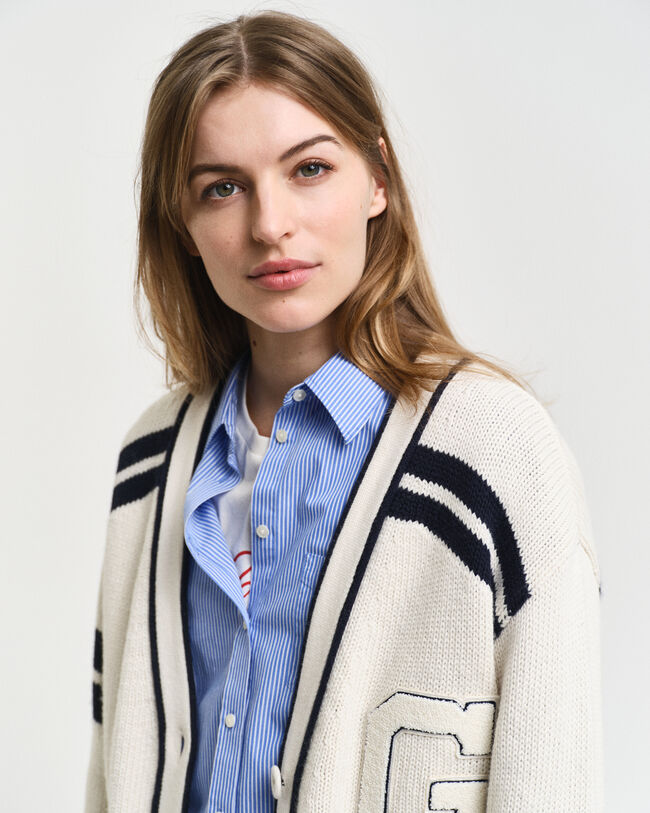 Cardigan col V GANT Varsity
