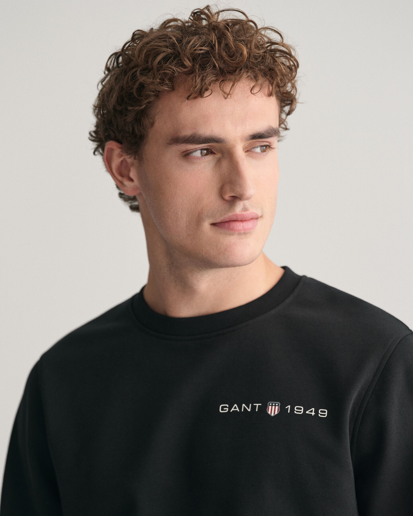 Sweat-shirt ras du cou &agrave; logo imprim&eacute;