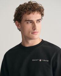 Sweat-shirt ras du cou &agrave; logo imprim&eacute;