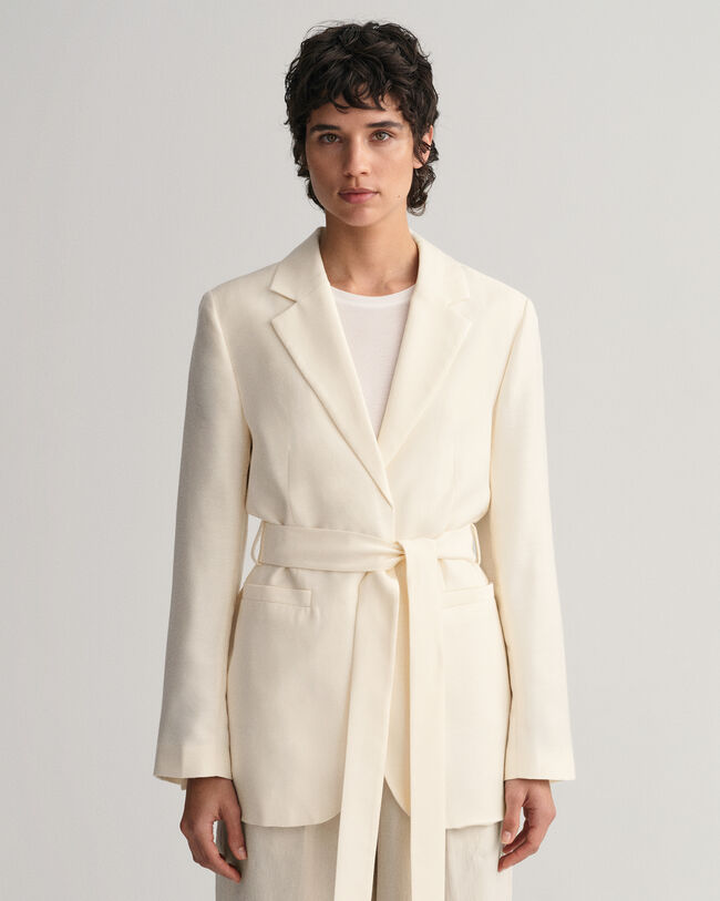 Veste blazer regular fit avec ceinture Fluid