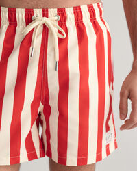 Short de bain à rayures en colour-block