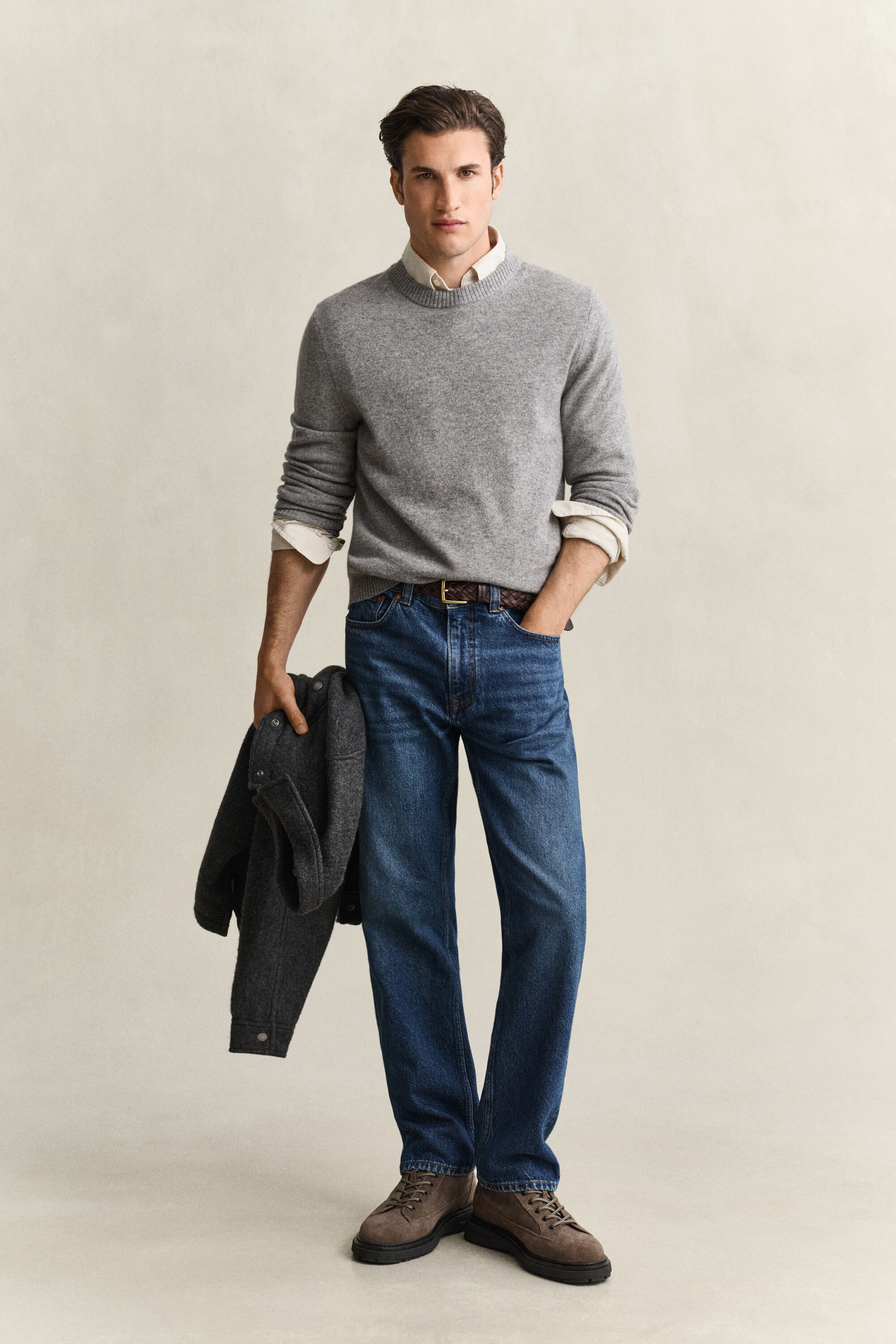 Pull col rond en cachemire