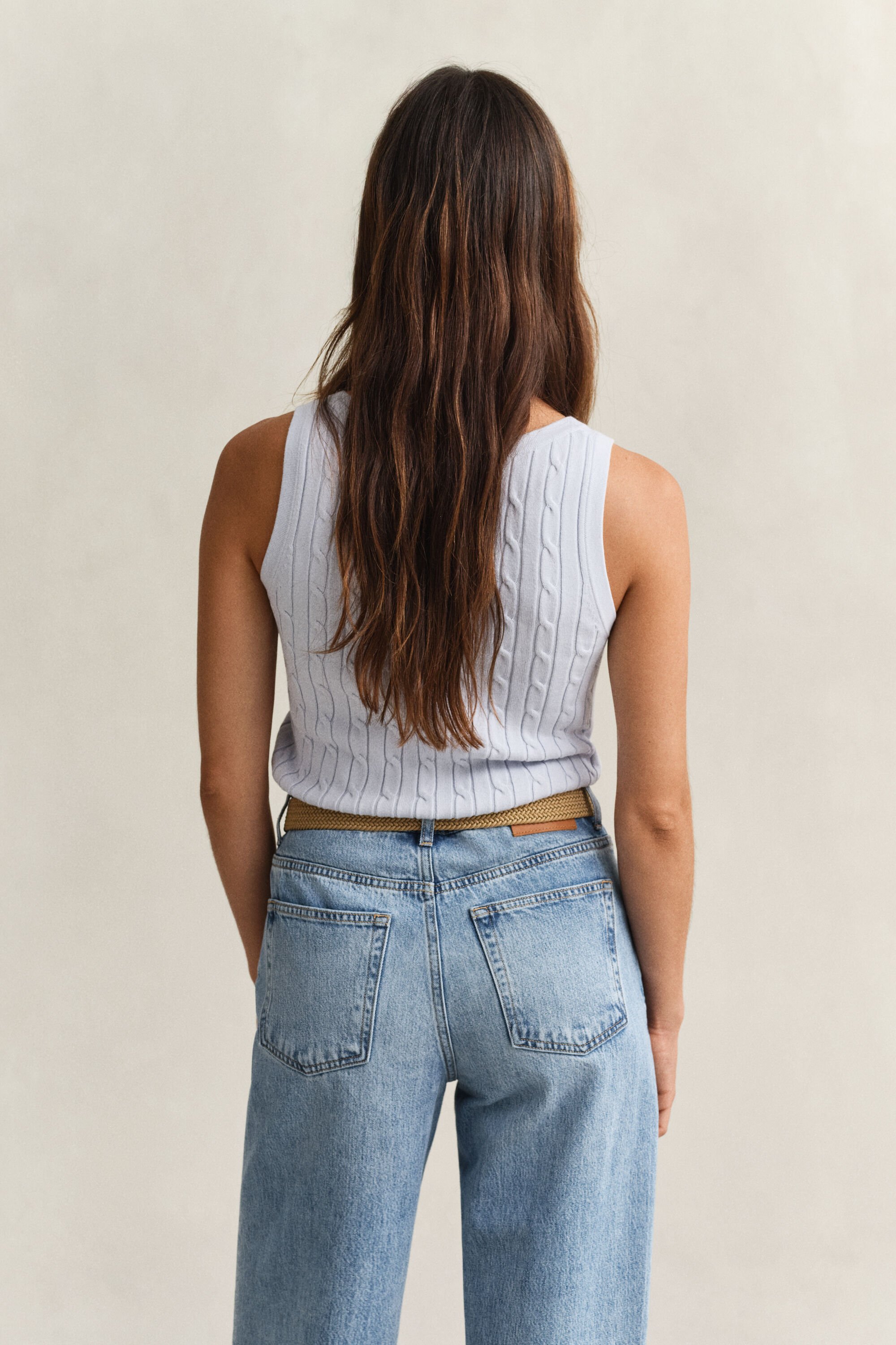 Débardeur en maille torsadée