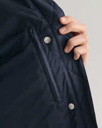 Doudoune sans manches longue et l&eacute;g&egrave;re en duvet