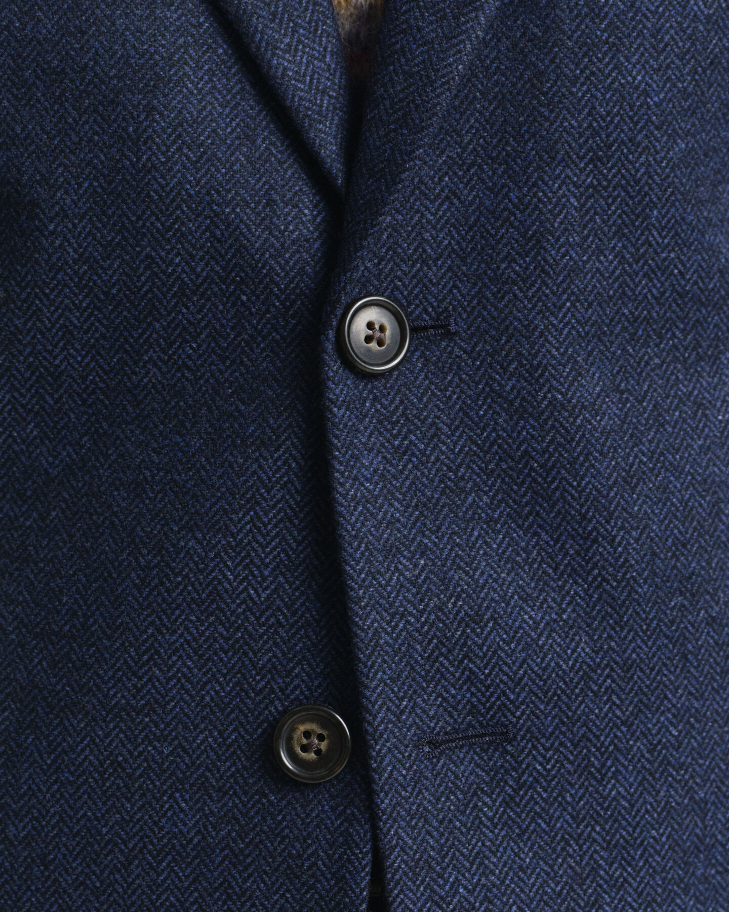 Veste de costume coupe slim en flanelle à chevrons