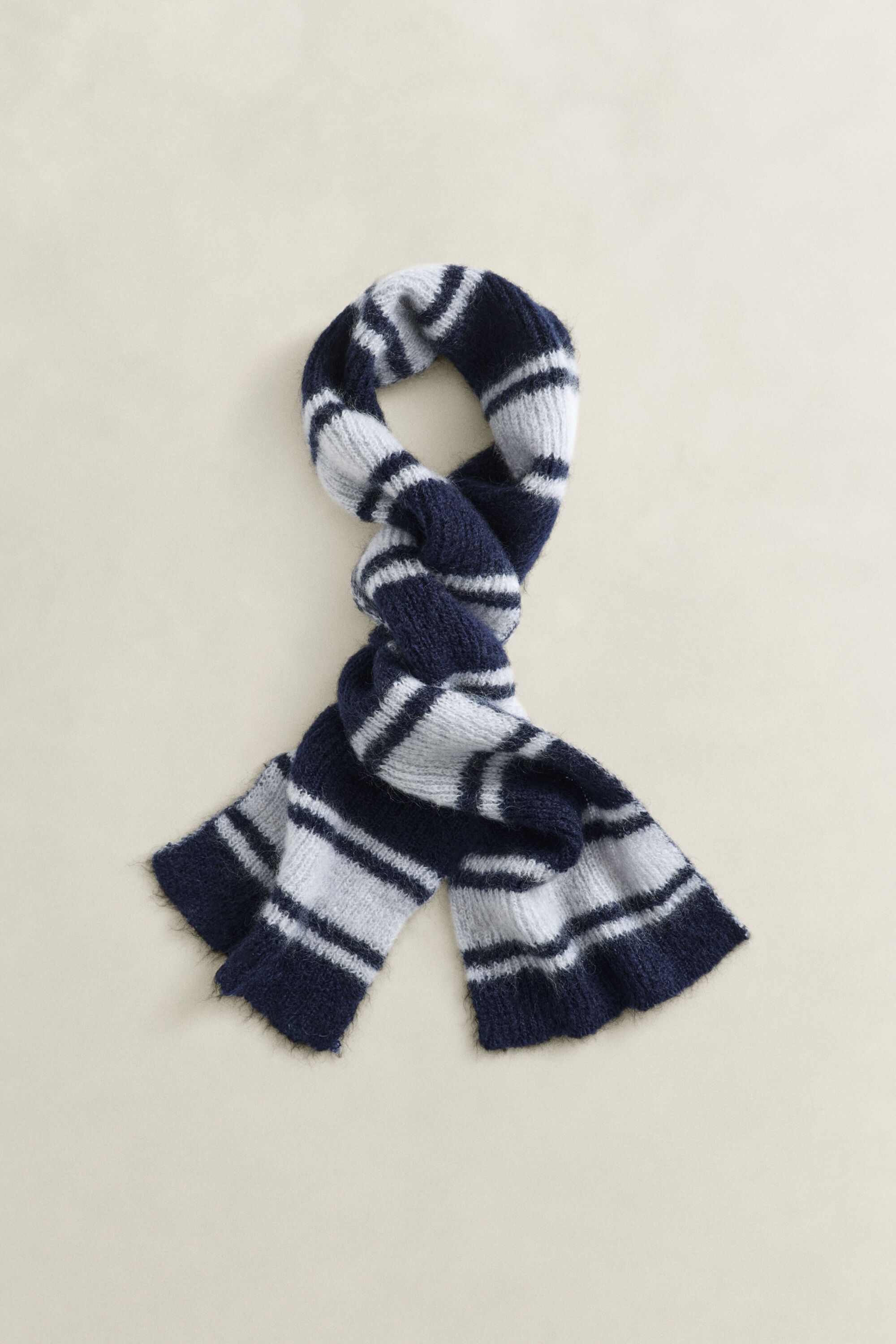 Écharpe en mohair à rayures