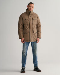 Veste style militaire en flanelle rembourrée