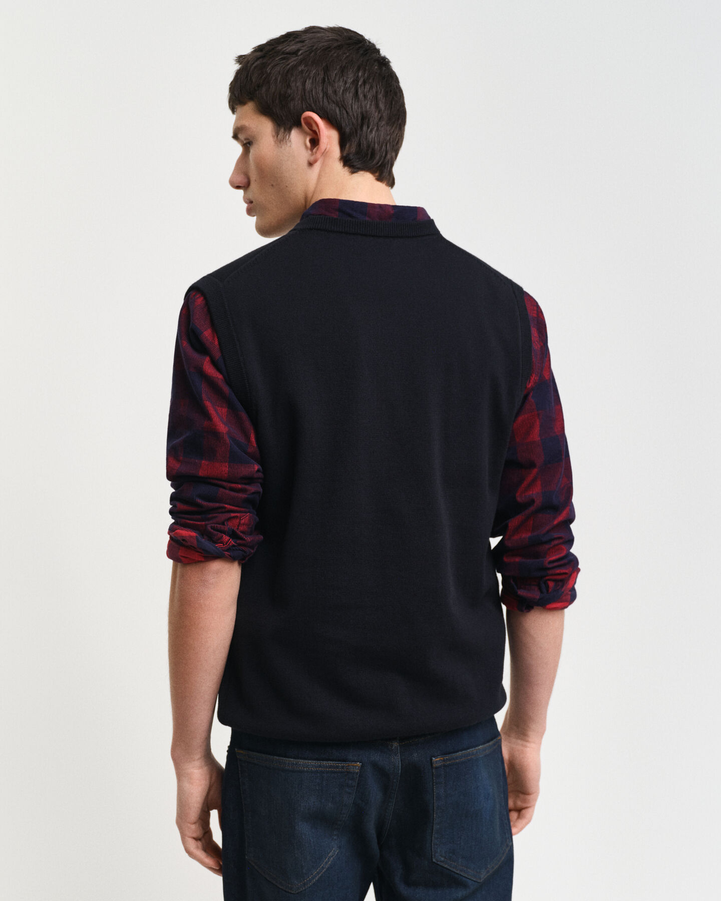 Doudoune sans manches classique en coton