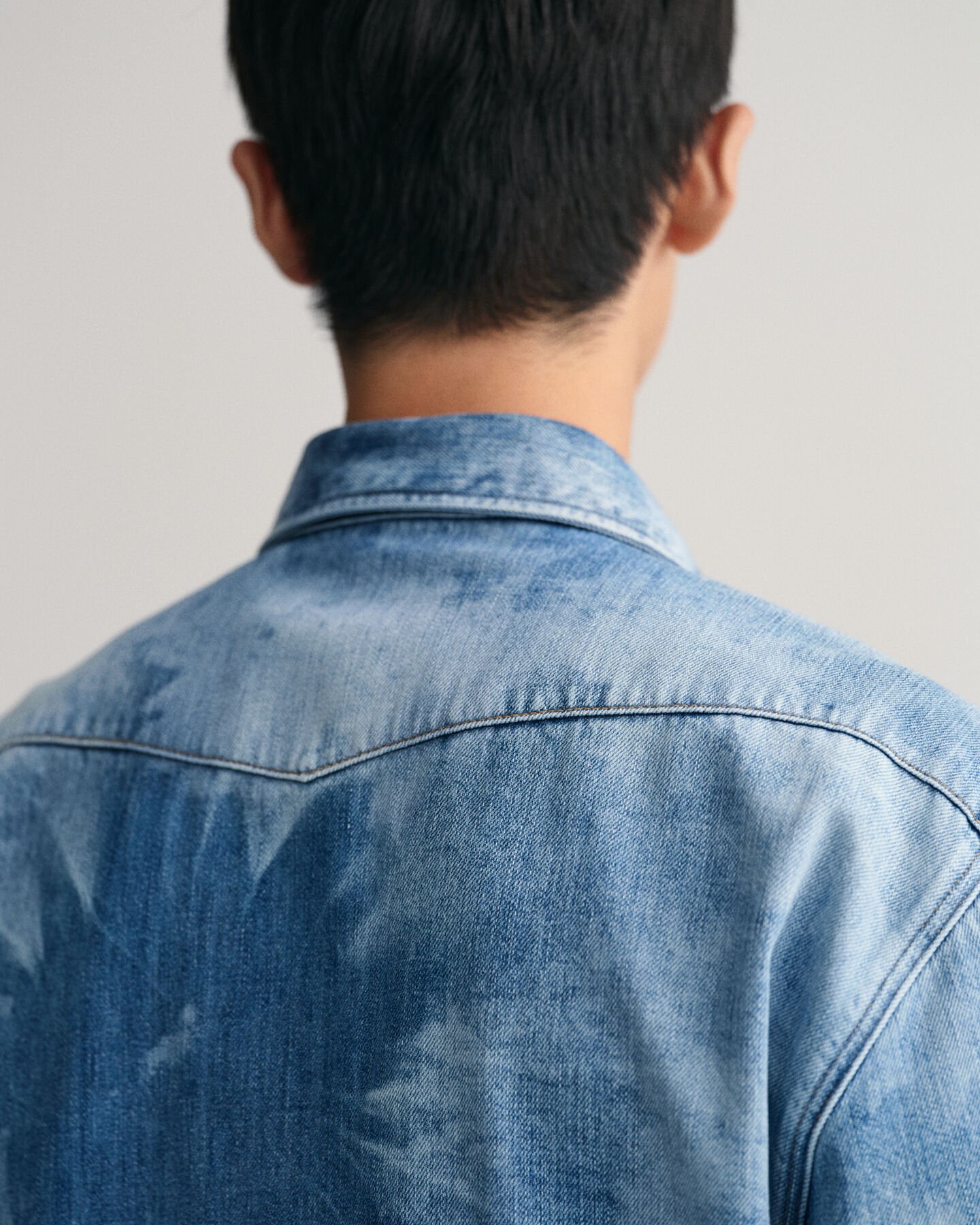 Chemise relaxed fit Bleach Wash Western