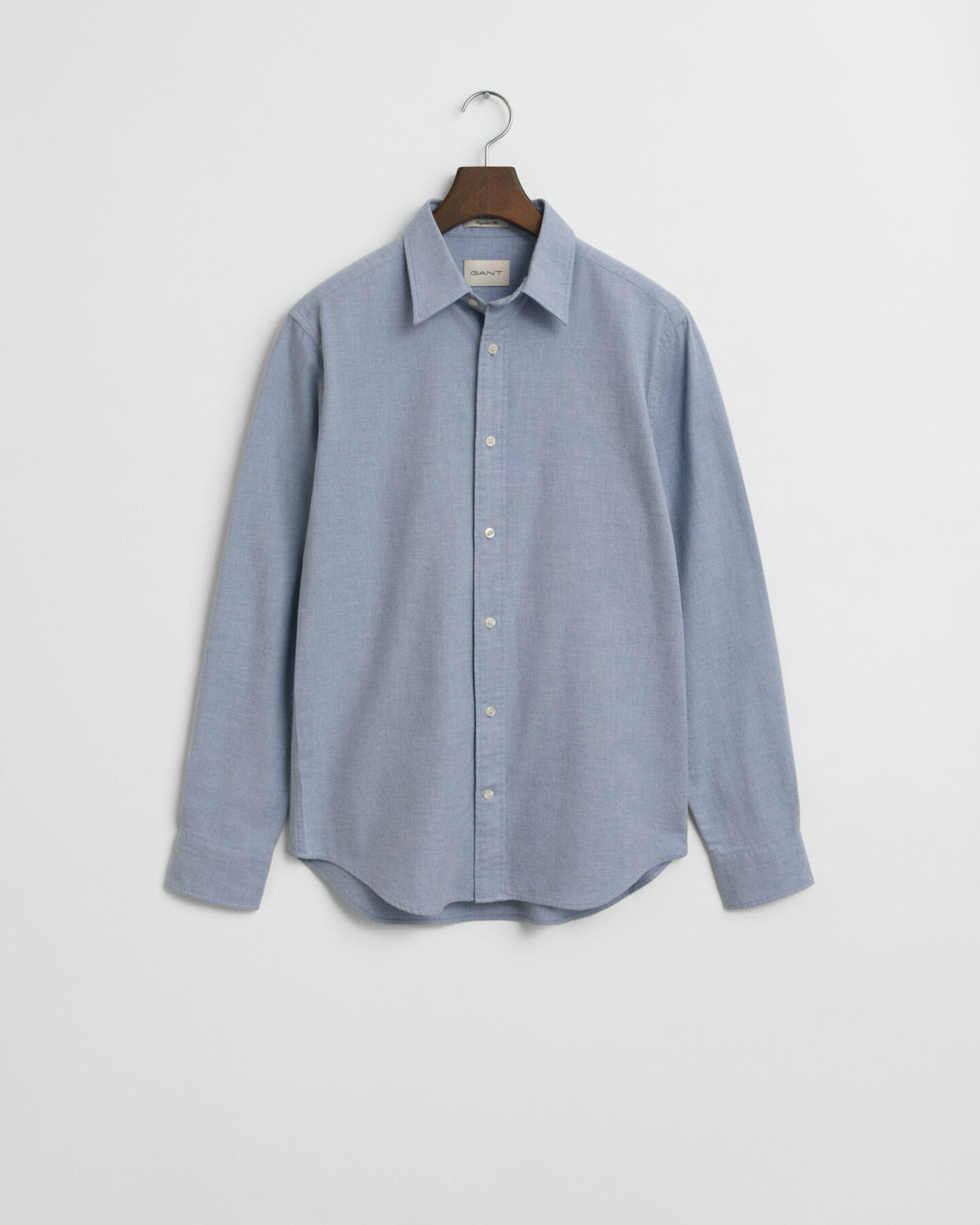 Chemise coupe regular en flanelle chinée
