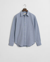 Chemise coupe regular en flanelle chinée