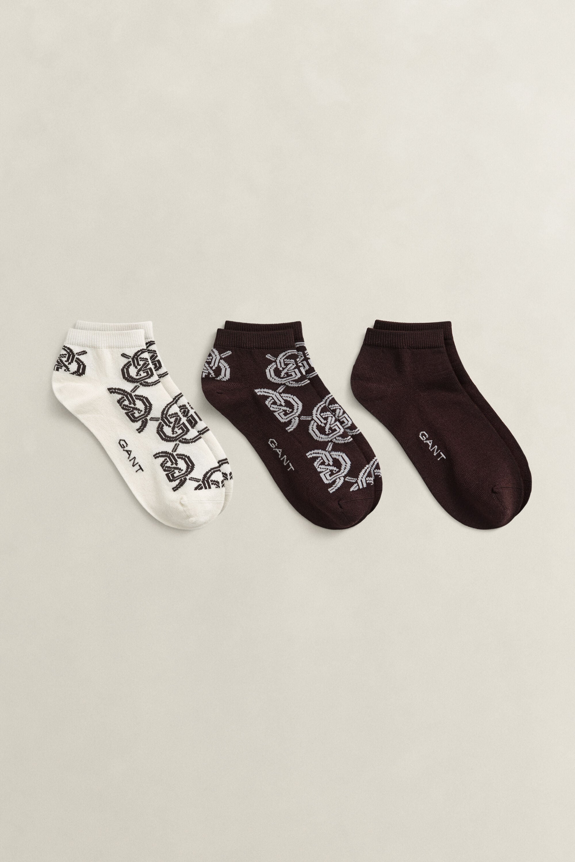 Lot de 3 paires de socquettes Monogram