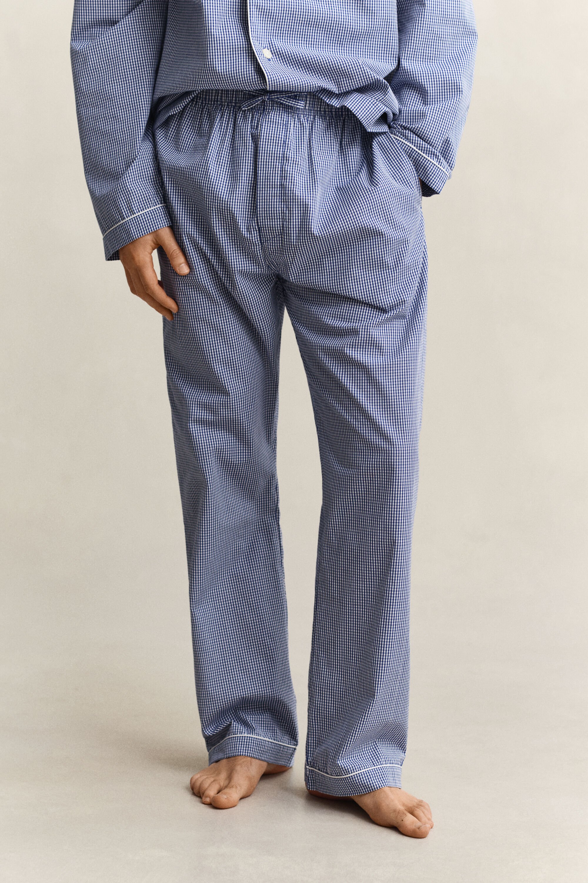 Pyjama en popeline à carreaux vichy