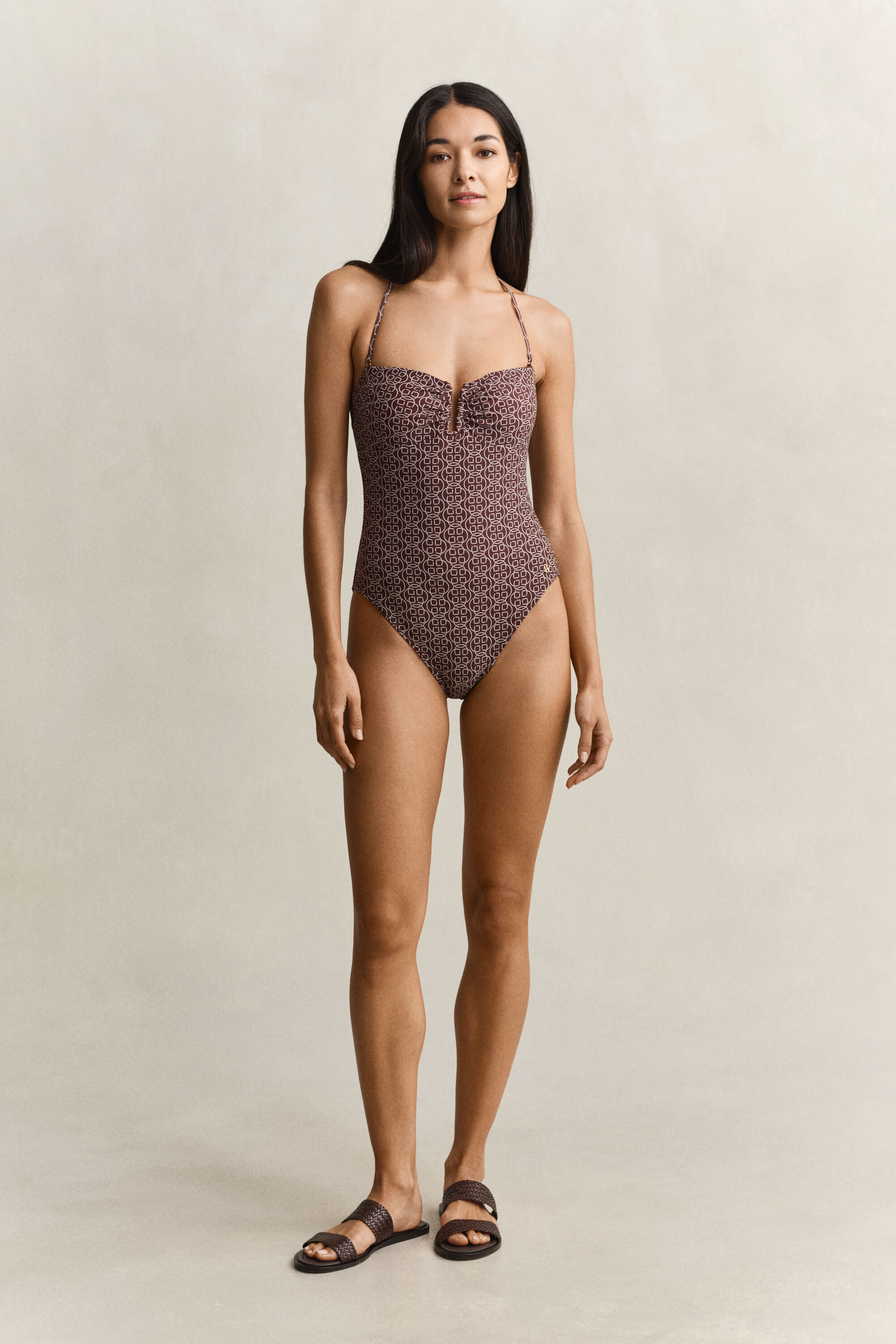 Maillot de bain imprimé à coques