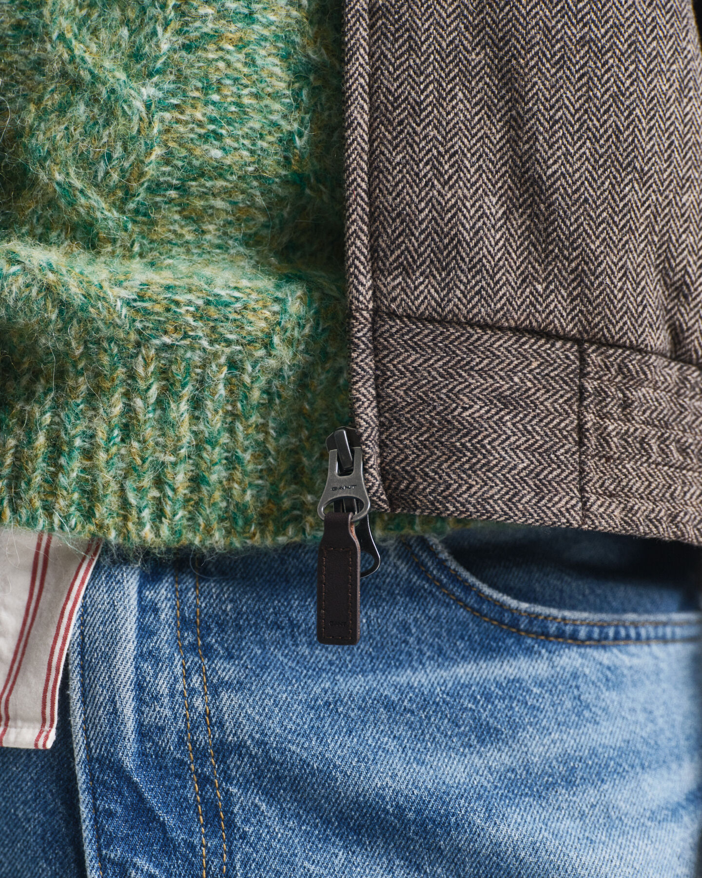 Veste Harrington en laine mélangée