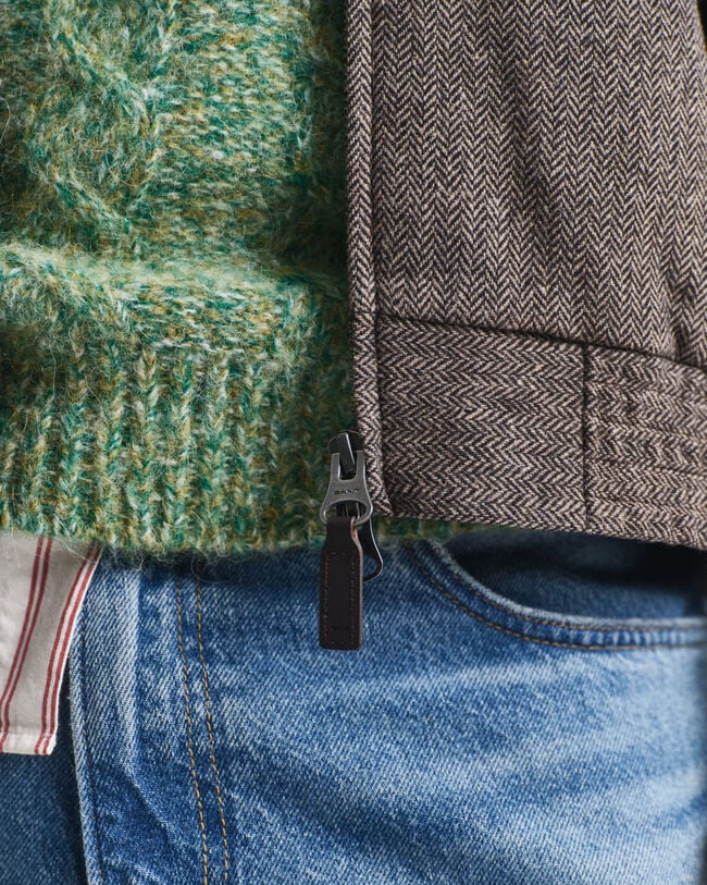 Veste Harrington en laine mélangée