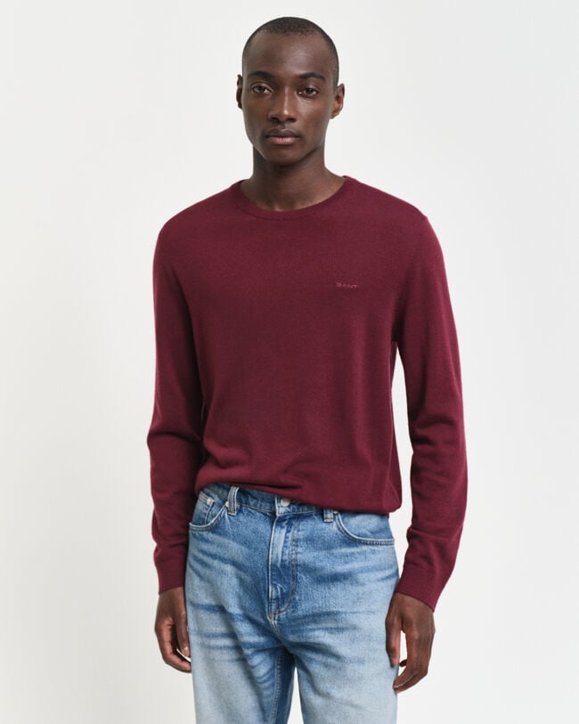 Pull ras du cou en laine m&eacute;rinos extrafine