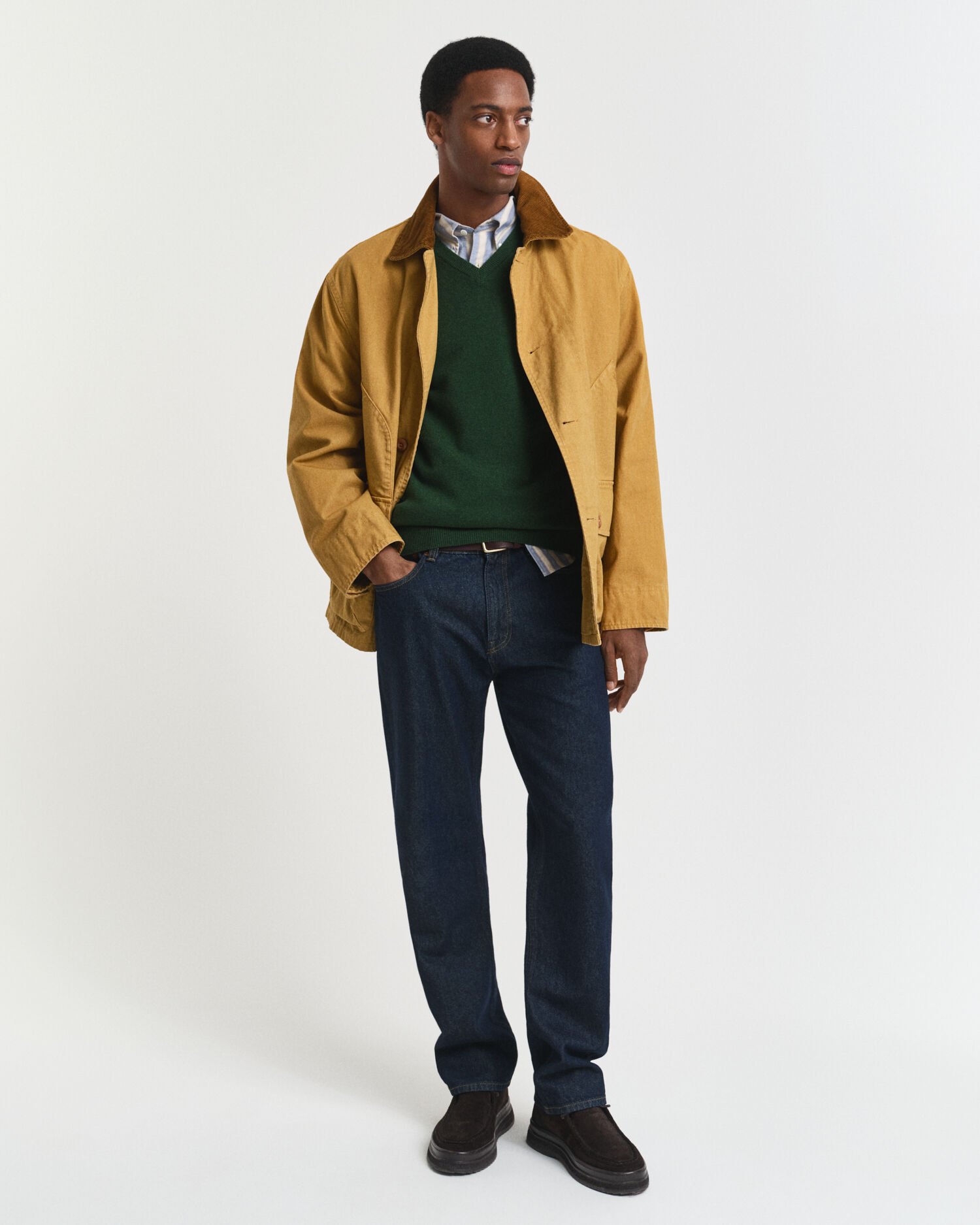 Pull col V en laine d'agneau ultrafine