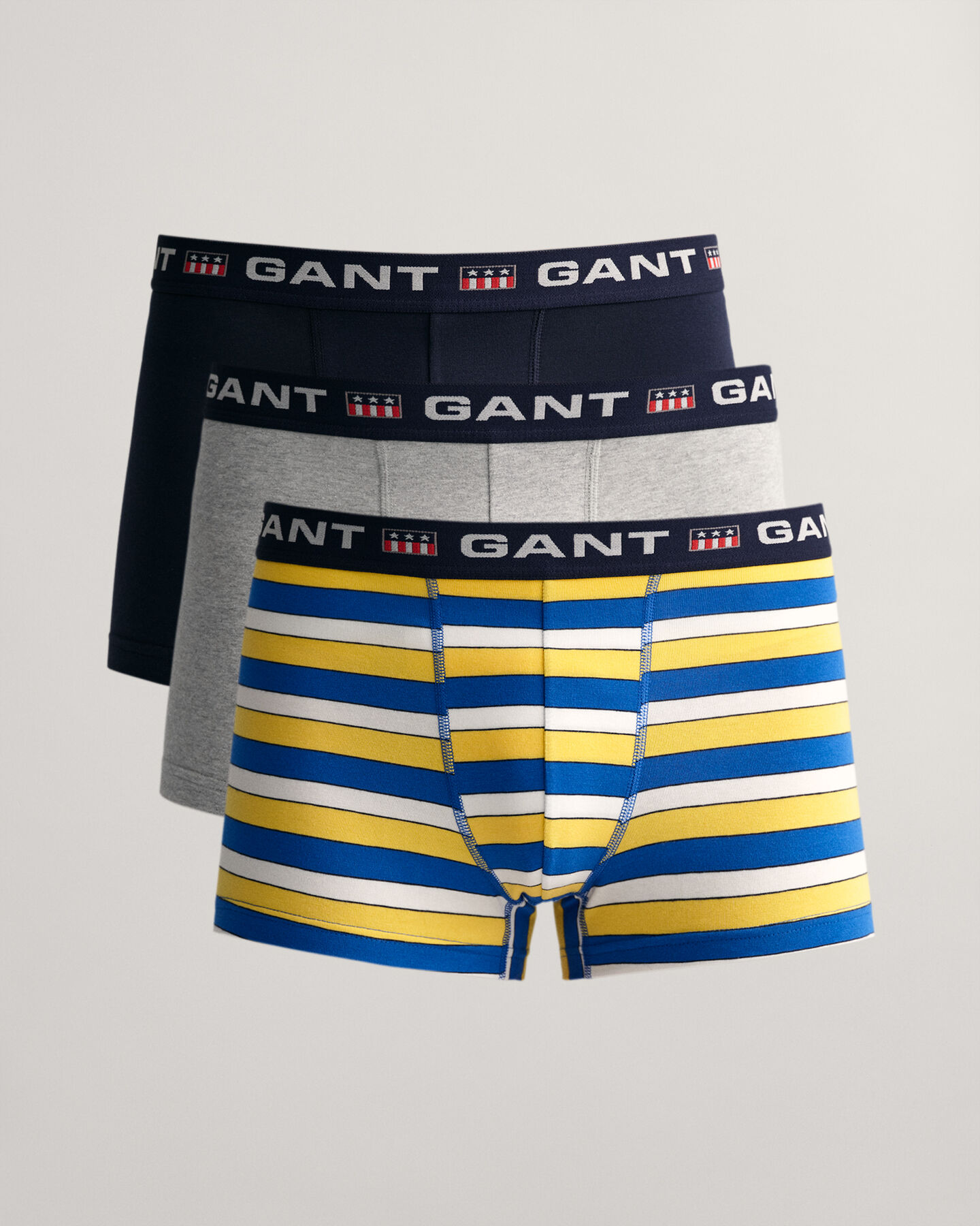 Lot de 3 caleçons avec rayures Retro Shield